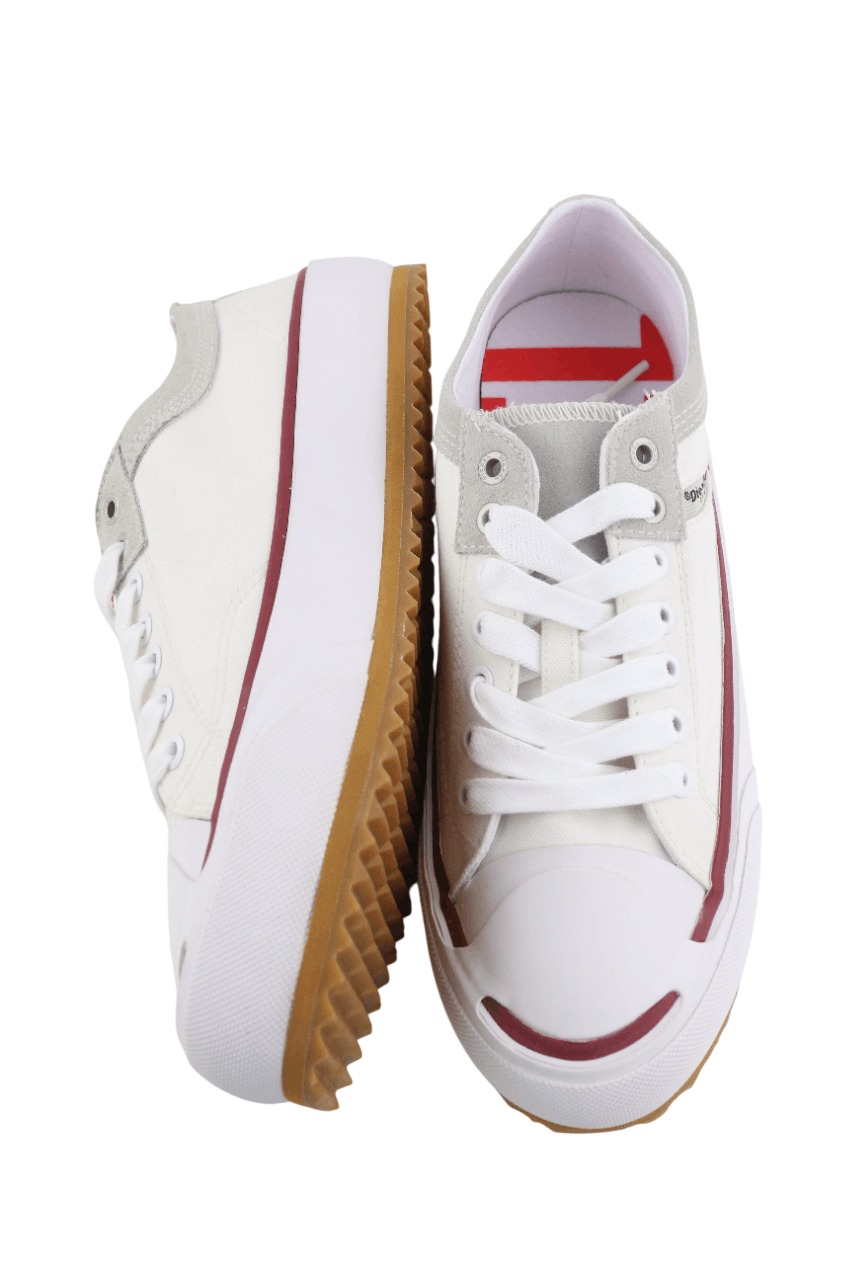 Diesel S-PRINCIPIA LOW EU41 White Lace Low Top Logo 40550 Size US 8.5 / EU 41-42 - 7 Thumbnail