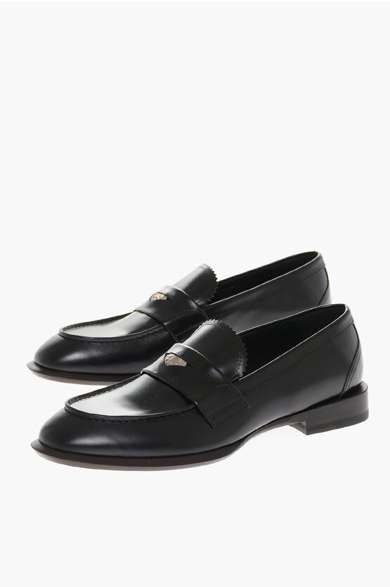 Alexander McQueen Alexander McQueen Brushed Leather PENNY Loafers Size US 11 / EU 44 - 1 Thumbnail