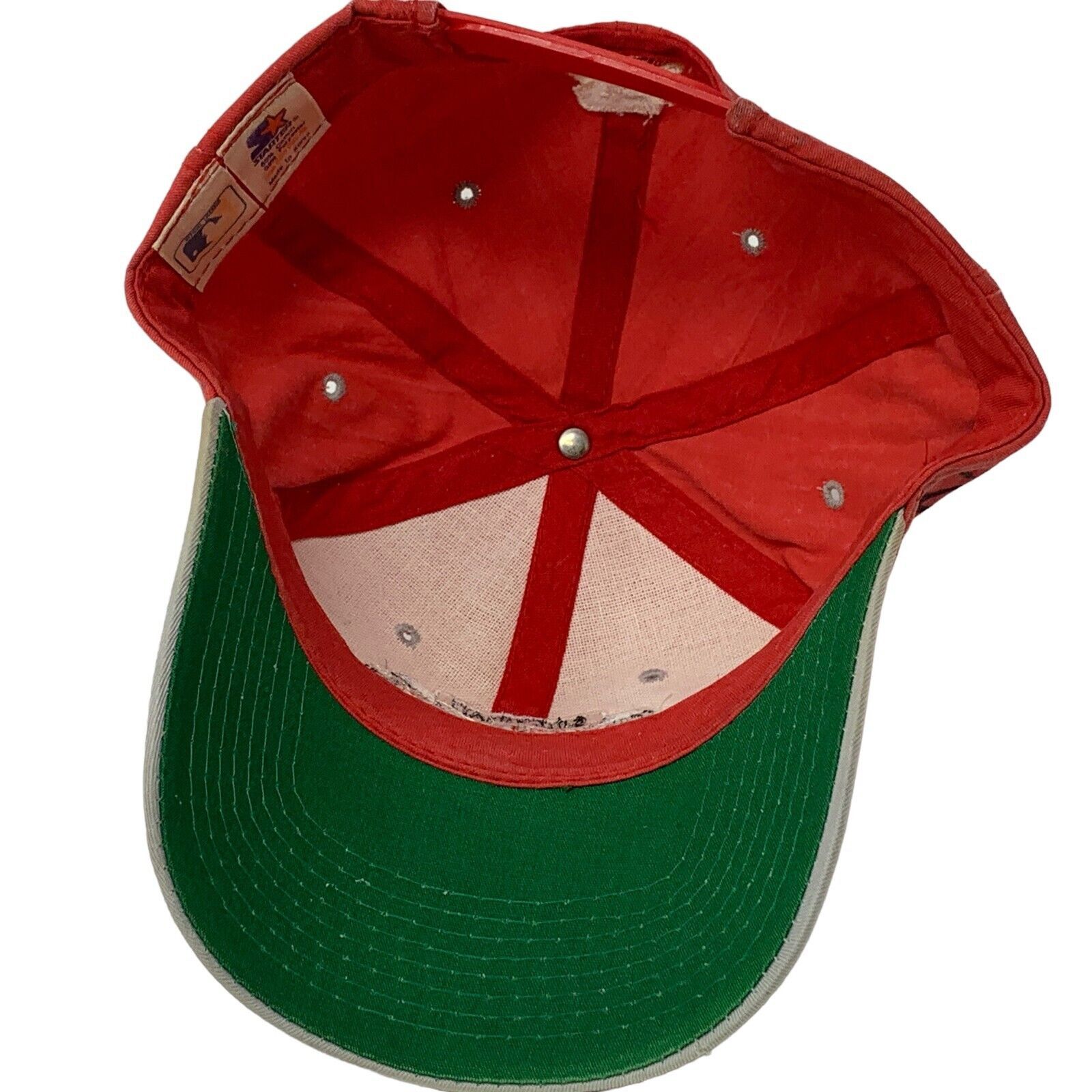 Starter Vintage 90s Cincinnati Reds Hat Baseball Cap Starter MLB Red Size ONE SIZE - 4 Thumbnail