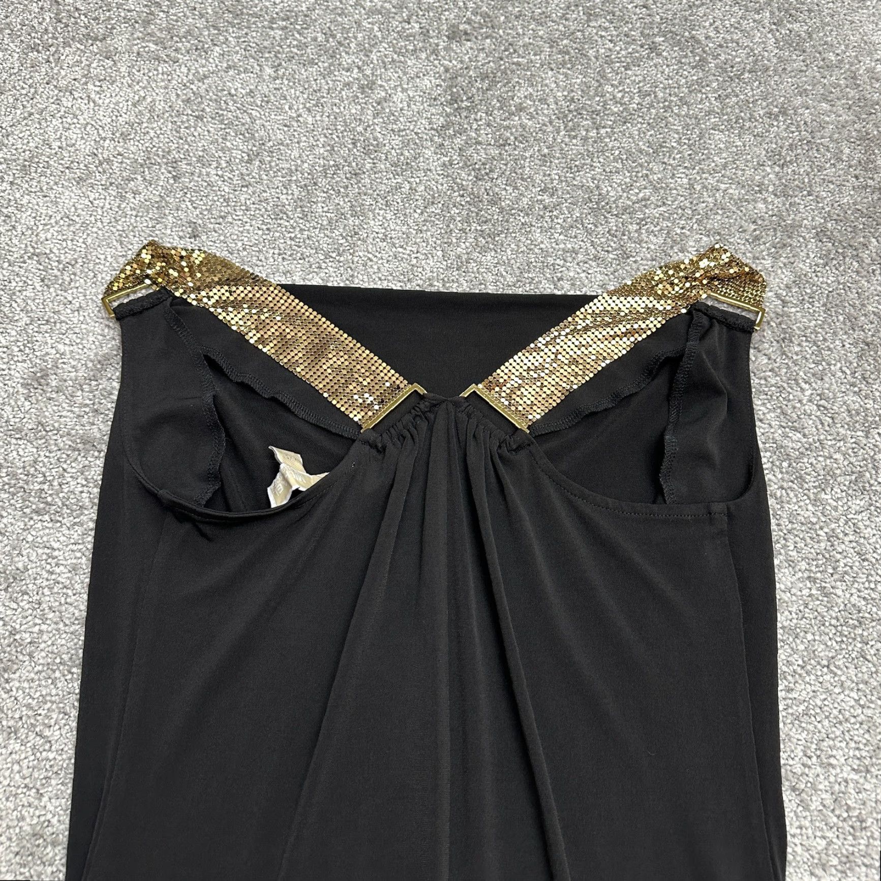 Michael Kors Michael Kors Embellished Pencil Midi Dress Women XXS Black Sleeveless Party Size XXS / US 00 / IT 34 - 4 Thumbnail