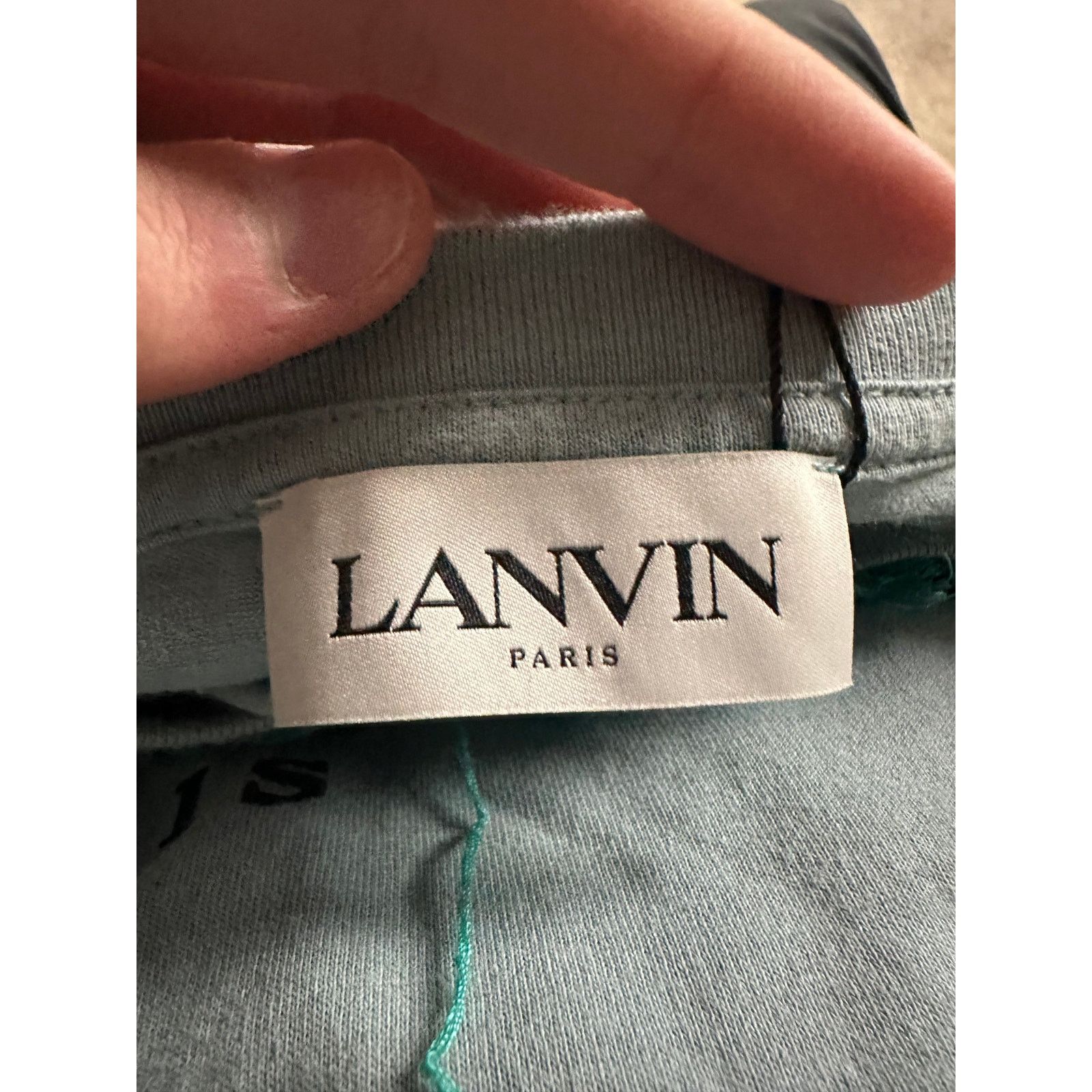 Lanvin Lanvin Tee Baby Blue Teal XXL (Fits XL) Used Size US XL / EU 56 / 4 - 3 Thumbnail