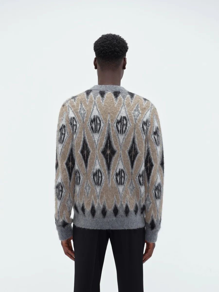 Amiri o1w1db11224 Argyle Mohair Cardigan in Multicolor Size US S / EU 44-46 / 1 - 4 Thumbnail