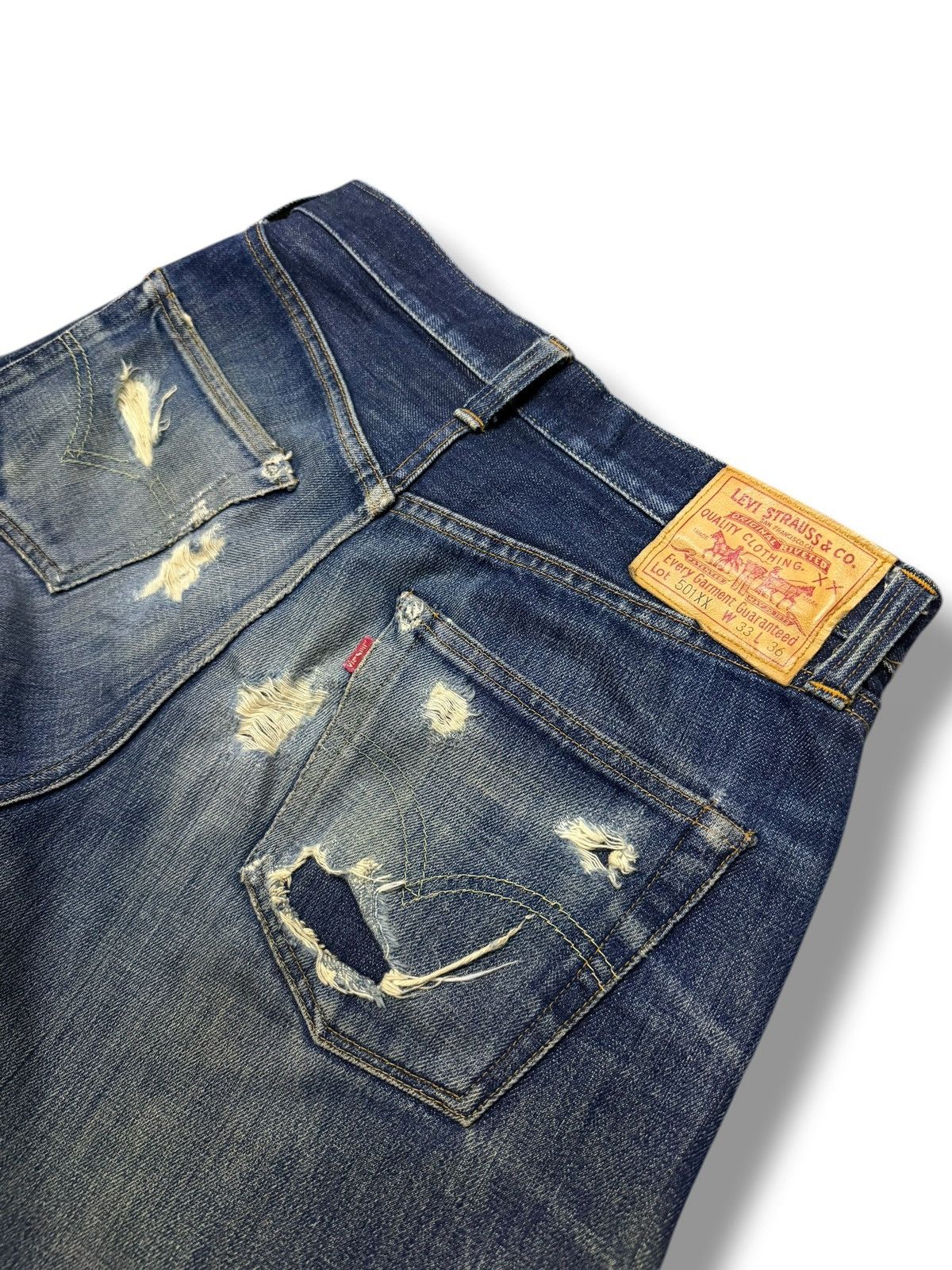 Levi's Vintage Clothing Vintage 90s Levi’s LVC 501XX (1947 Repro) Big E U.S.A | W31 Size US 31 - 11 Thumbnail
