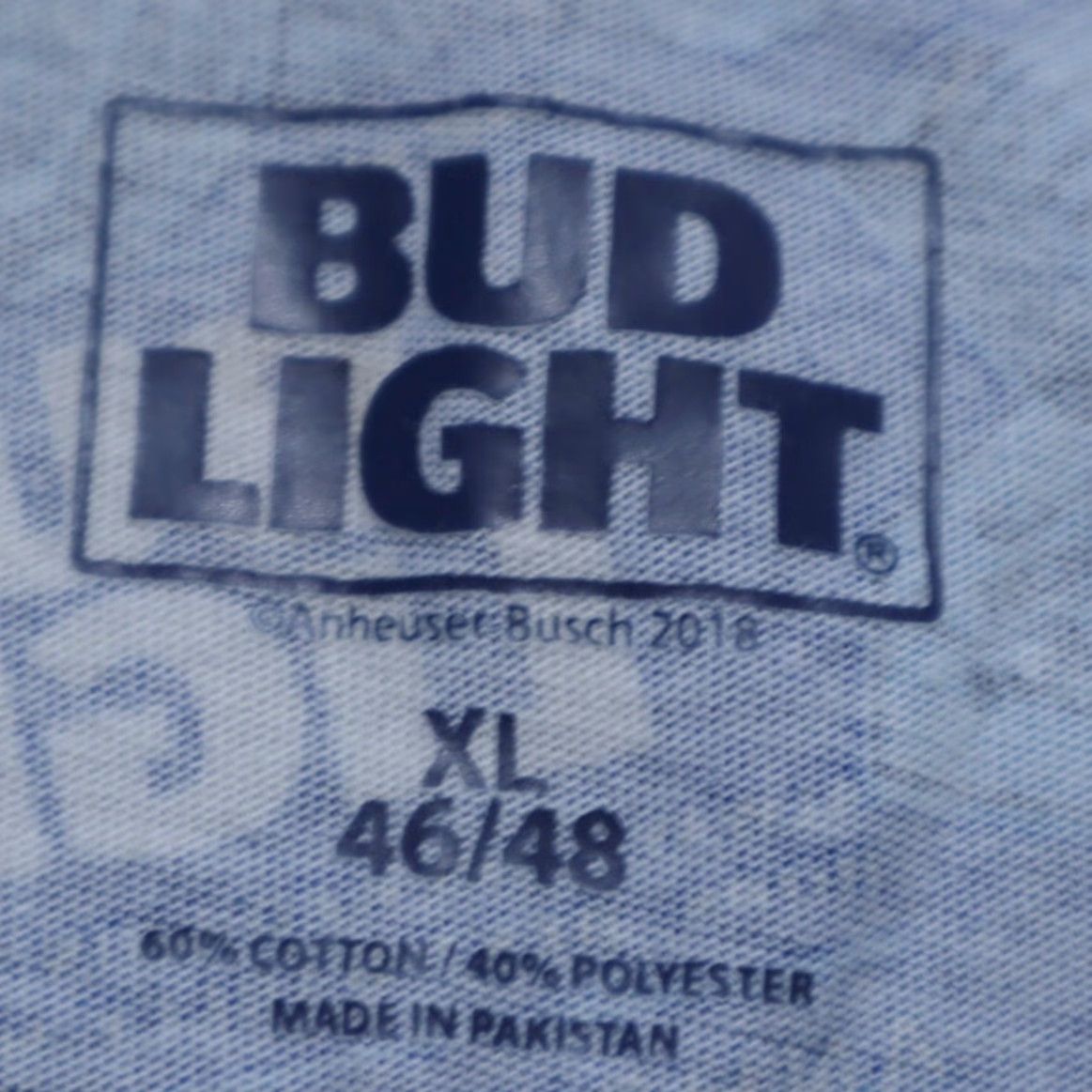 Budweiser Budweiser Pocket Tank All Over Print Top Blue Men's XL Shirt Size US XL / EU 56 / 4 - 5 Thumbnail
