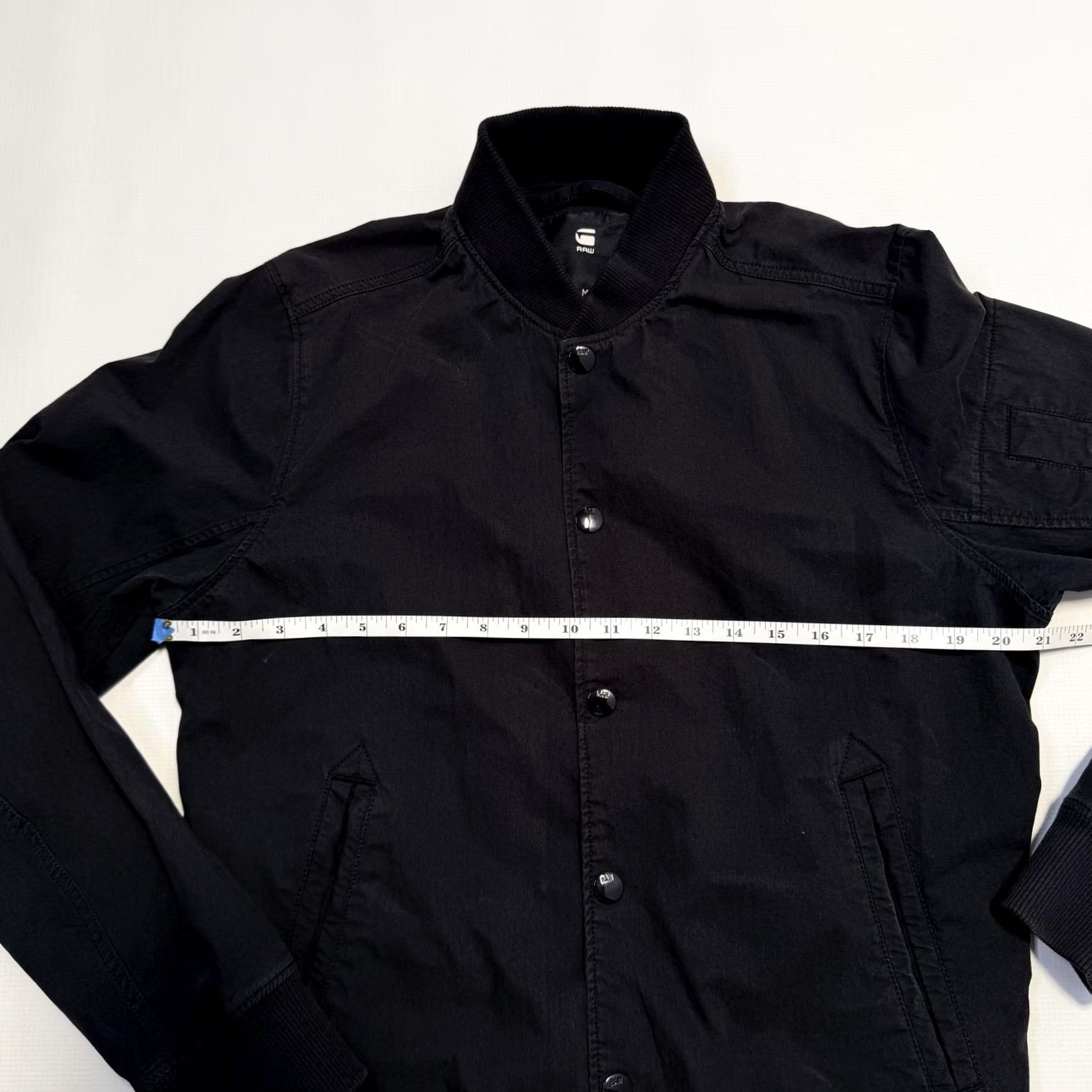 Vintage G-Star RAW Jacket Mens M Black Bomber Snap Front Ribbed Collar Cuffs Hem Mens Size US M / EU 48-50 / 2 - 5 Thumbnail