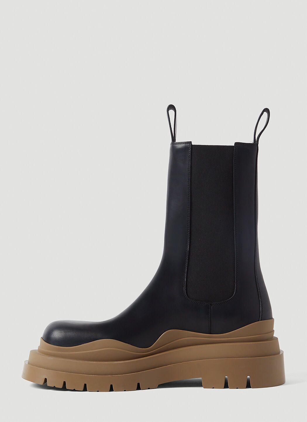 Bottega Veneta o1bcso1str0824 Tire Chelsea Boot in Brown/Black Size US 7.5 / EU 40-41 - 3 Thumbnail