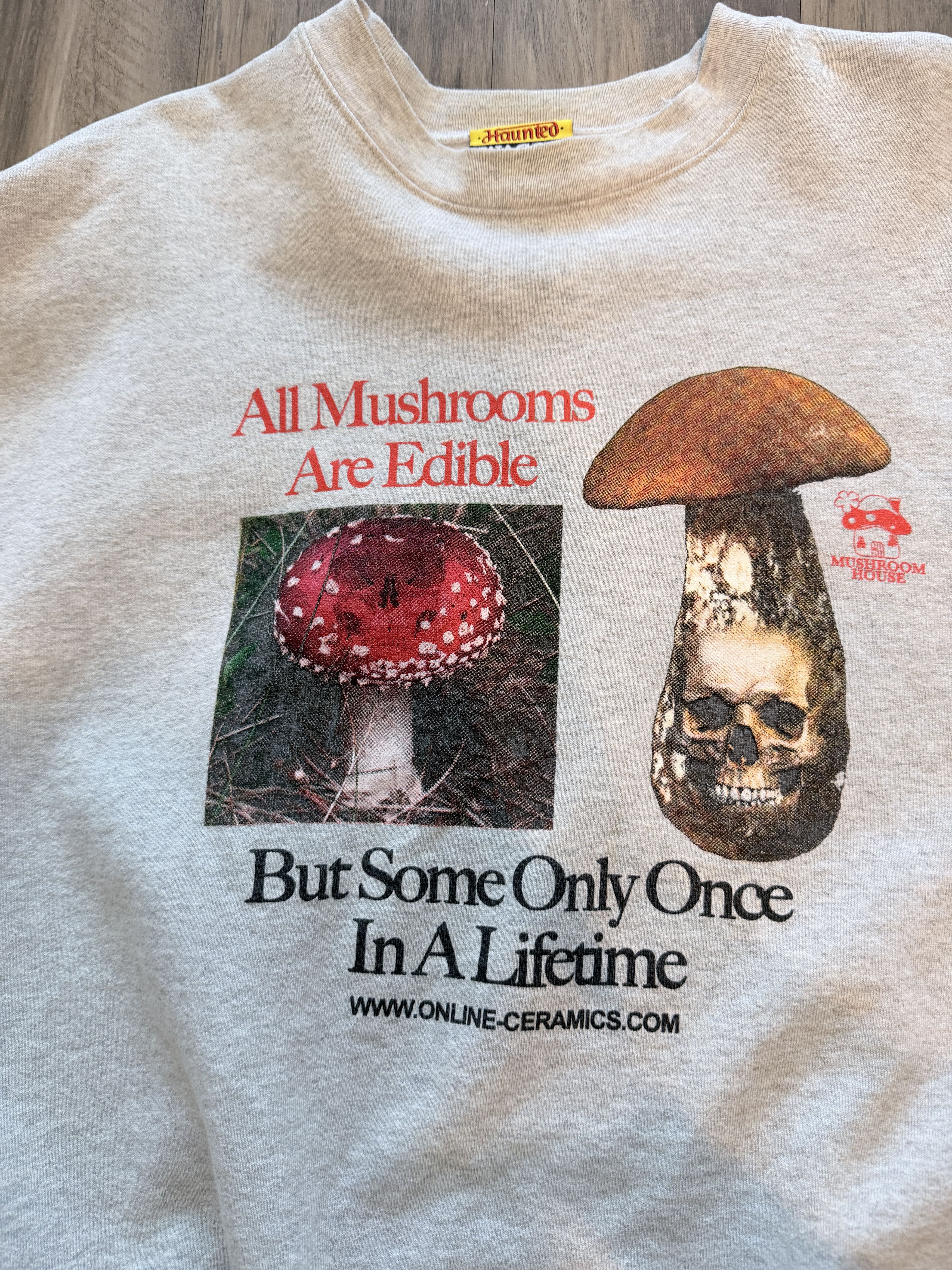 Online Ceramics Online Ceramics Deadly Mushrooms Crewneck Sweatshirt Gray Size US XXL / EU 58 / 5 - 3 Thumbnail