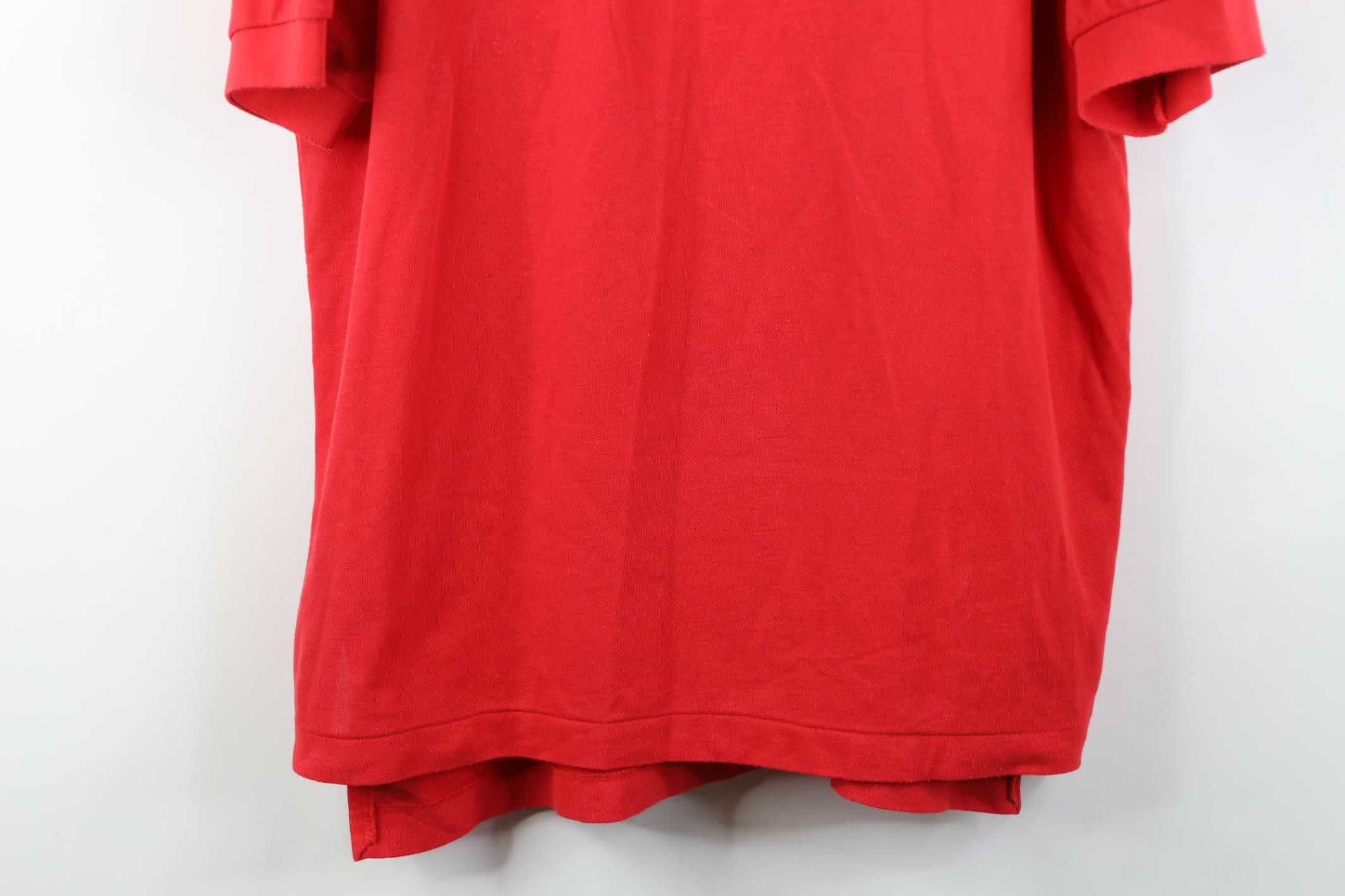 Levi's Vintage 80s Levis Spell Knit Collared Golf Polo Shirt Red Size US XL / EU 56 / 4 - 3 Thumbnail