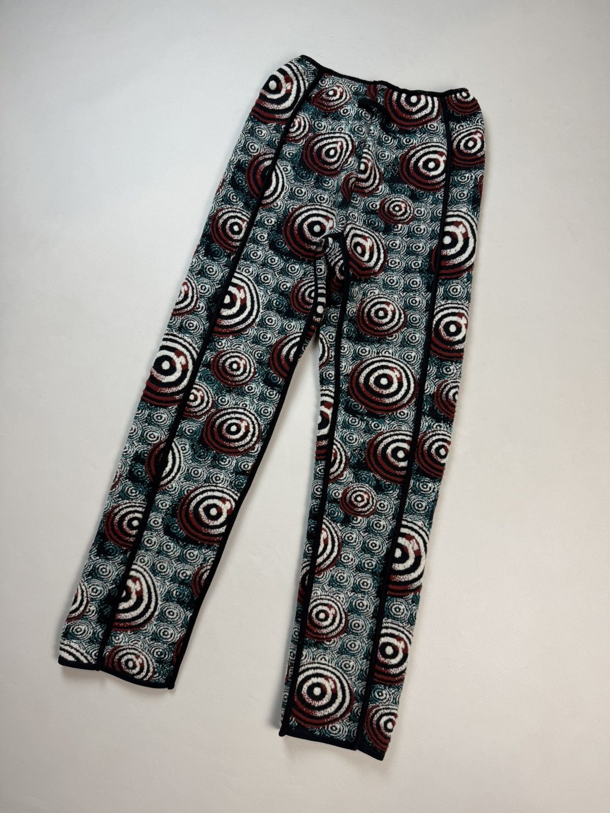 Jean Paul Gaultier Gaultier FW1996 Vintage OP Print Spiral Wool Pants Trousers Size 30" / US 8 / IT 44 - 20 Thumbnail