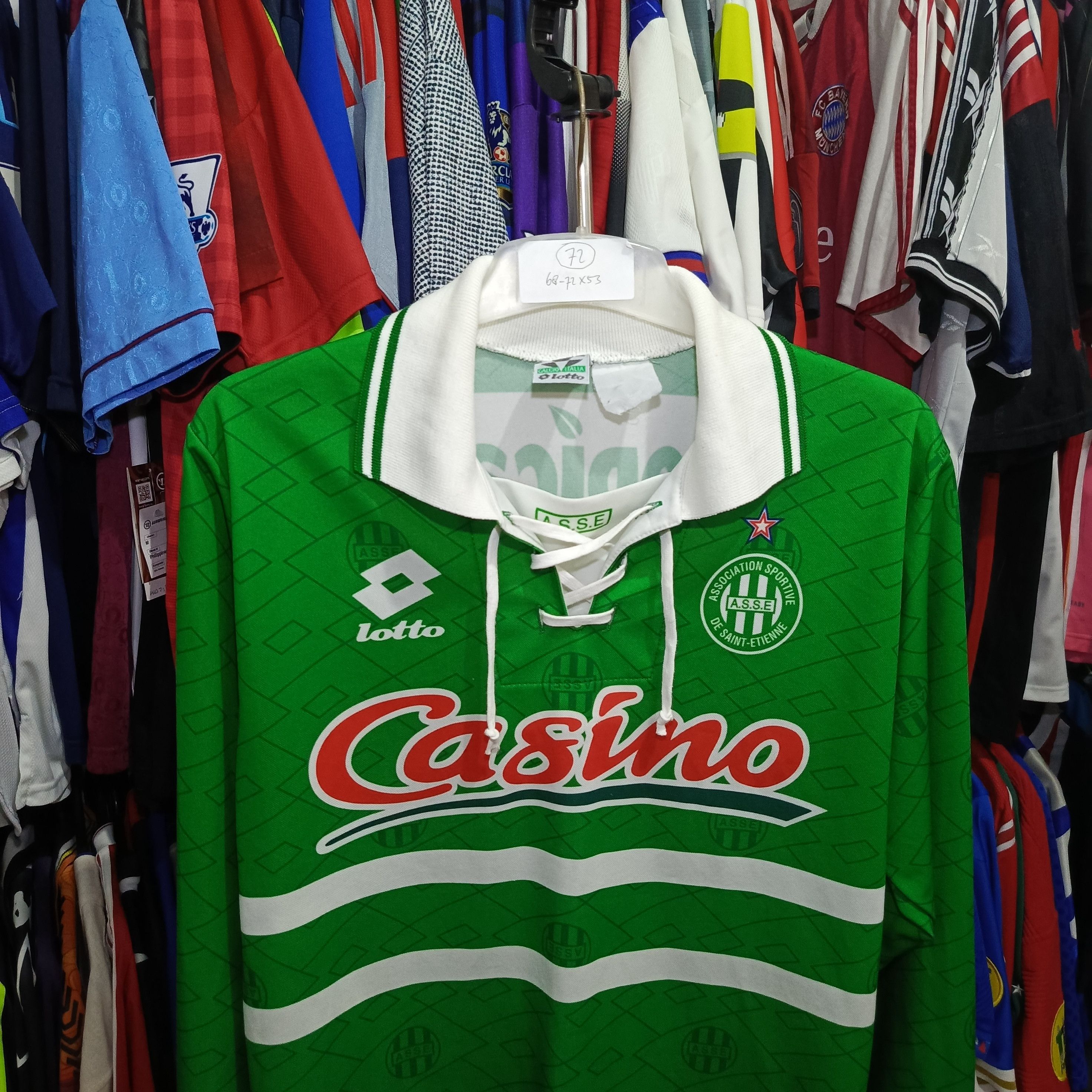 Lotto Sport St Etienne Vintage Lotto 1994 Long Sleeve Authentic Shirt Size US S / EU 44-46 / 1 - 3 Thumbnail