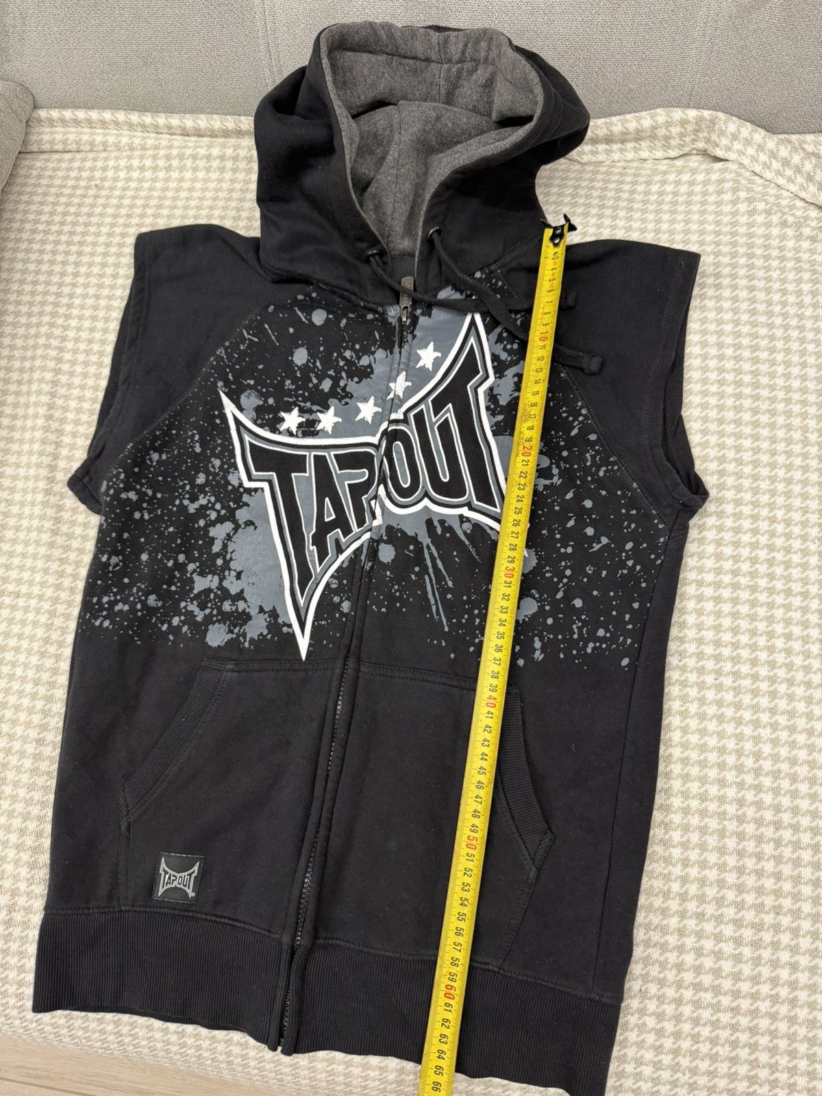 Tapout Tapout Crazy Y2K Vintage Zip Hoodie Vest Size US M / EU 48-50 / 2 - 9 Thumbnail