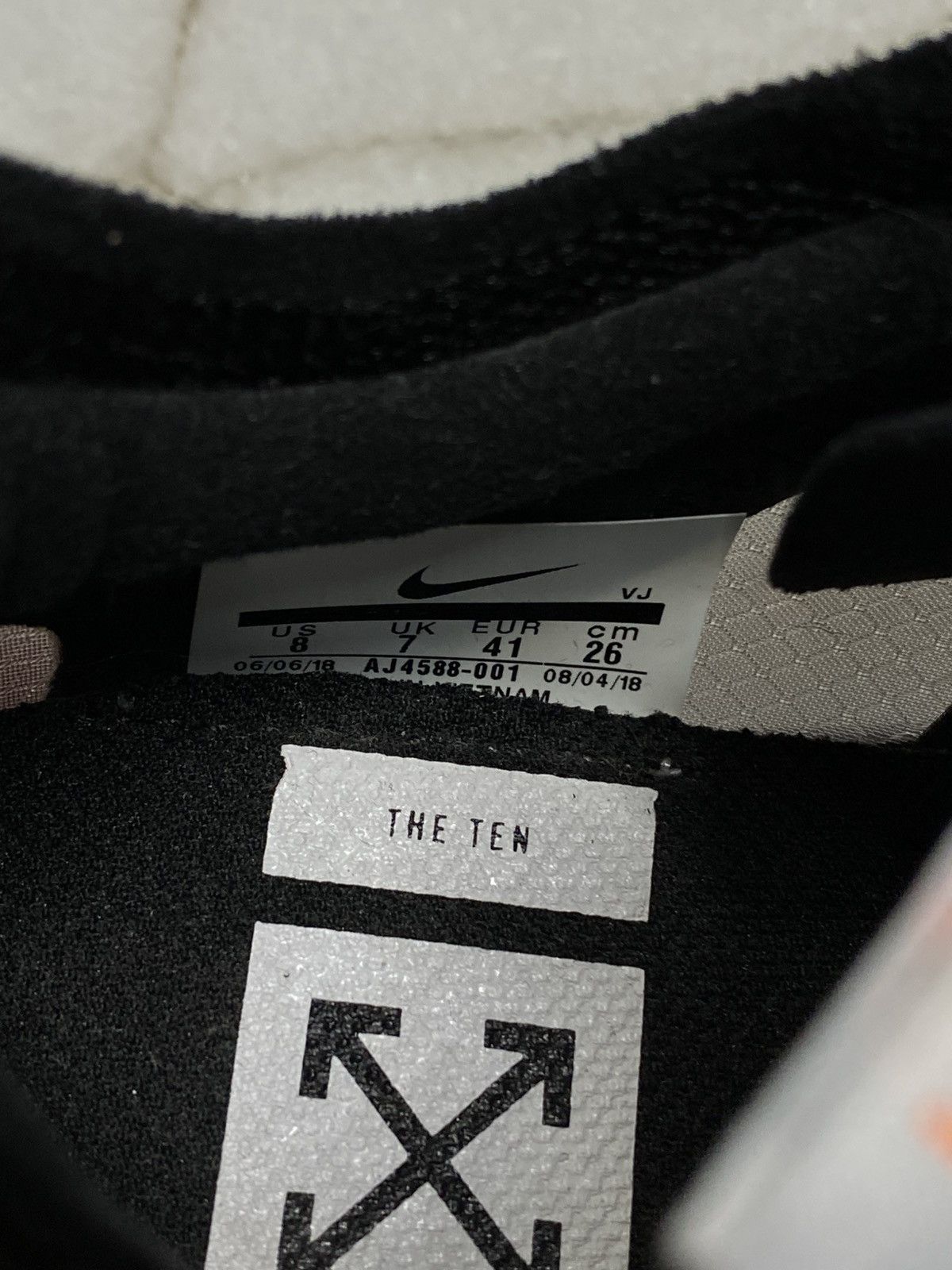 Nike × Off-White Off-White Nike Zoom Fly Black Mens Sneakers Size 8 Size US 8 / EU 41 - 3 Thumbnail