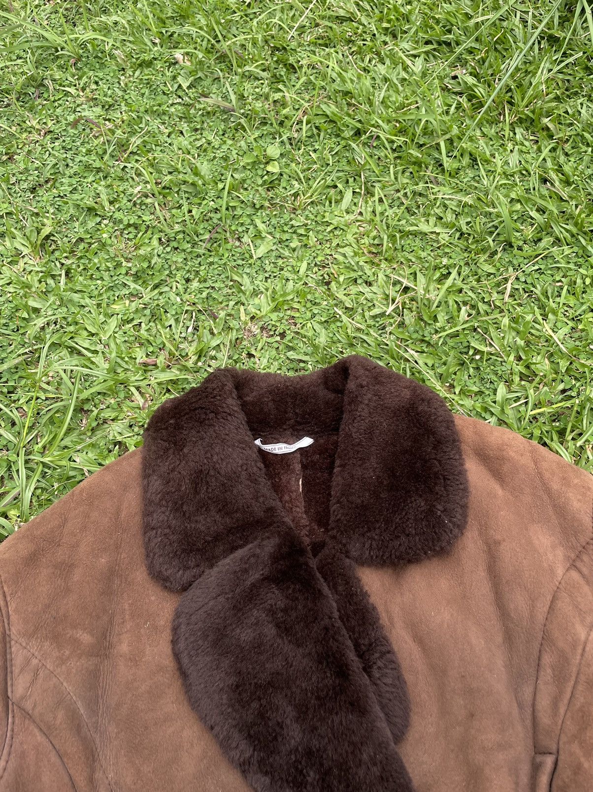 Leather Vintage O’ned Sheepskin Double Collar Biker Jacket Size US S / EU 44-46 / 1 - 6 Thumbnail