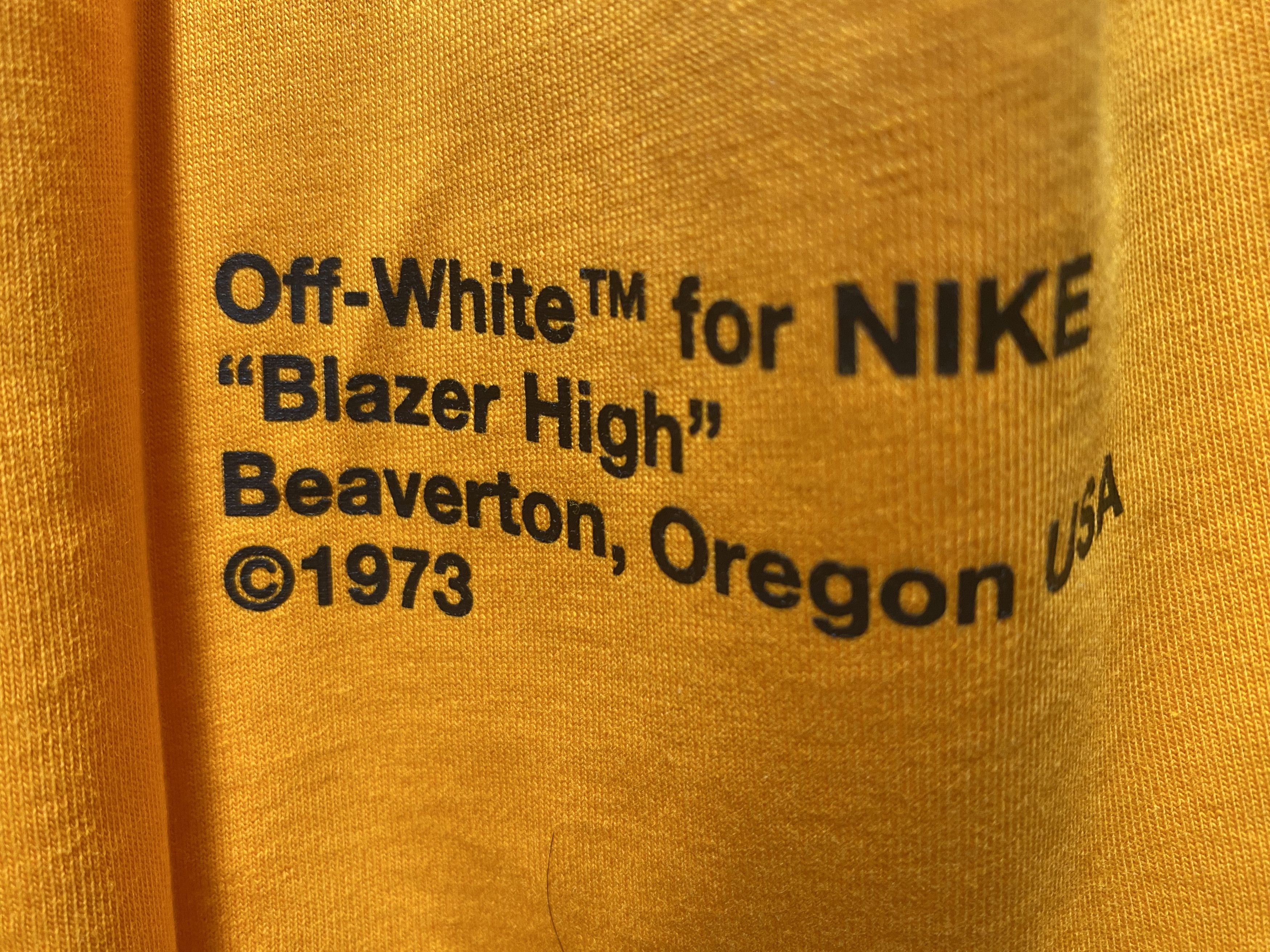 Off-White Off White X Nike "Blazer High" Tee Size US M / EU 48-50 / 2 - 7 Thumbnail