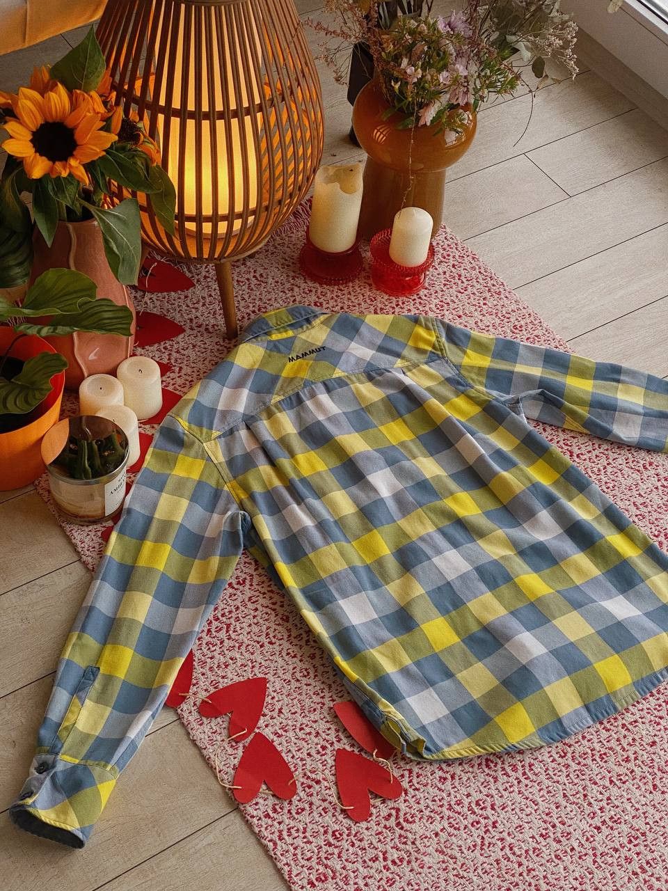 Mammut Mammut Shirt Yellow Blue Plaid Size US S / EU 44-46 / 1 - 4 Thumbnail
