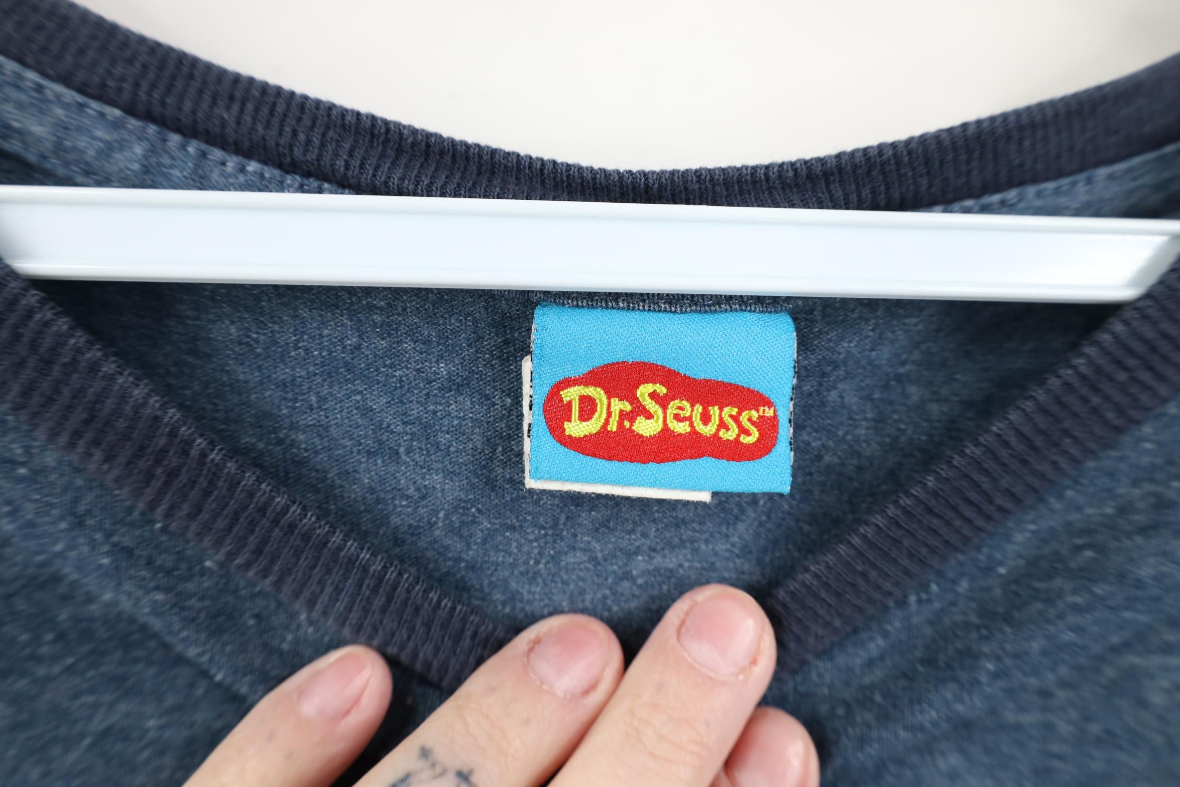 Vintage Vintage 90s Dr Seuss One Fish Two Fish Ringer T-Shirt USA Size US XL / EU 56 / 4 - 8 Thumbnail
