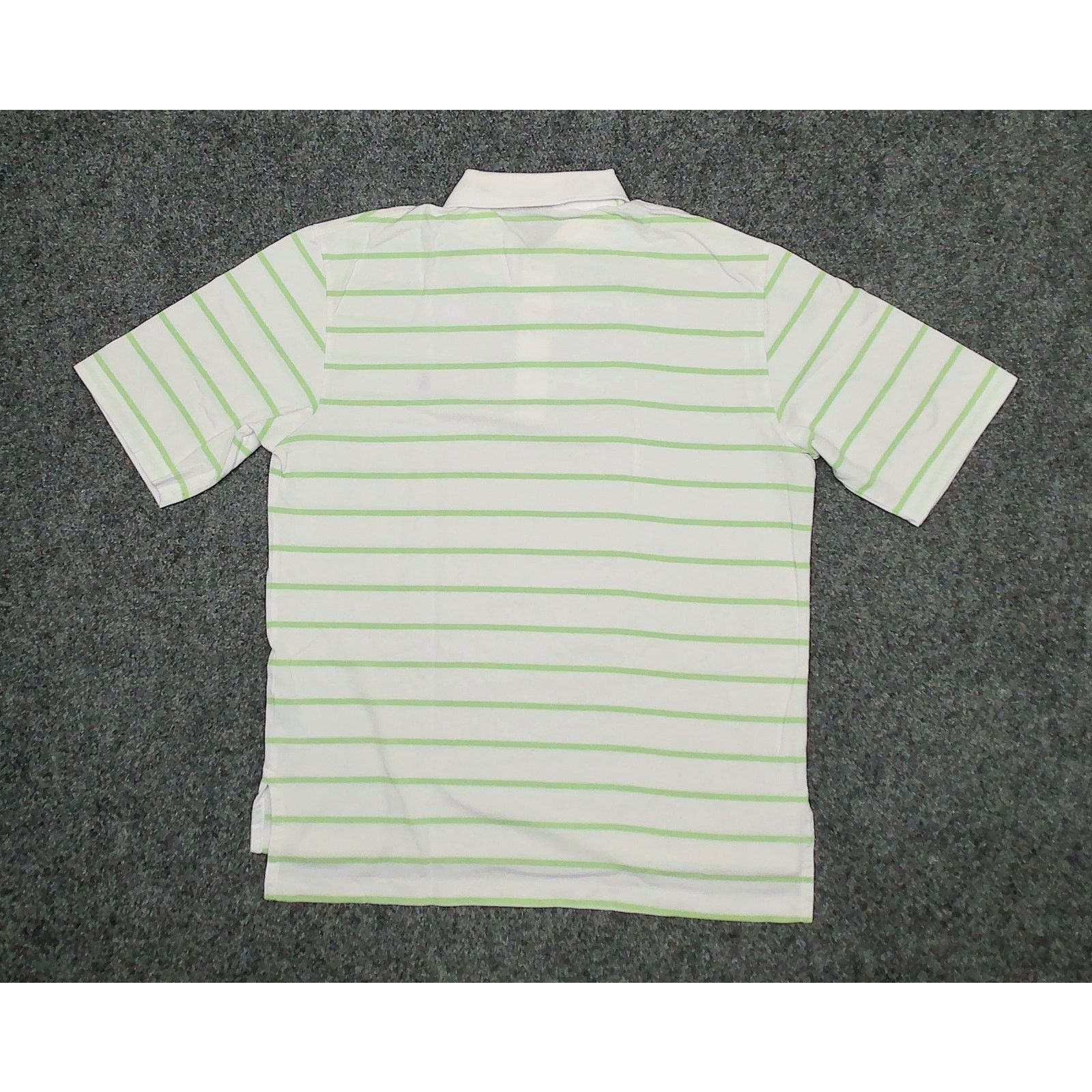 Polo Ralph Lauren Polo Ralph Lauren Vintage Y2K Lime Green Striped Baggy Polo Size US L / EU 52-54 / 3 - 4 Thumbnail