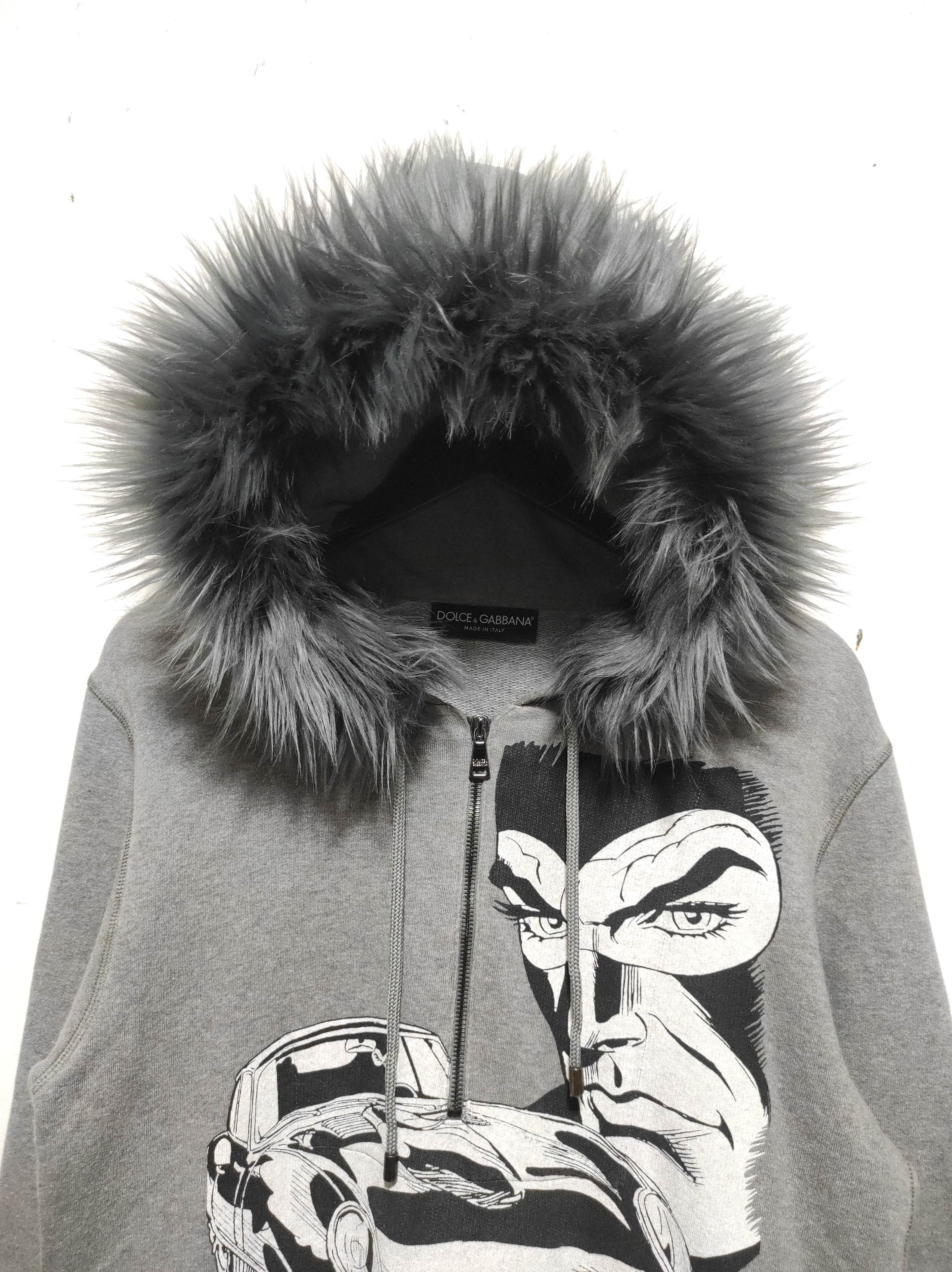Dolce & Gabbana Dolce & Gabbana Diabolik half Zipper Fur Hoodie Lgb Style Size US M / EU 48-50 / 2 - 3 Thumbnail