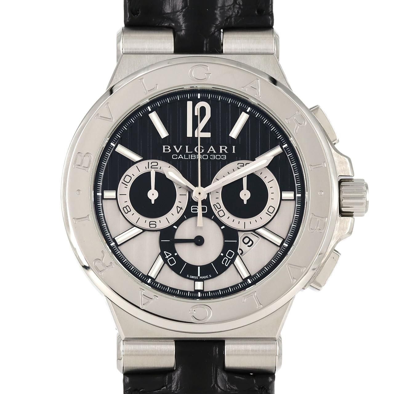 Bvlgari Bvlgari Bvlgari Diagono Calibro 303 Stainless Steel Watch Metal Automatic DG42SCH/DG42BSLDCH DUTY FREE for USA Size ONE SIZE - 1 Thumbnail