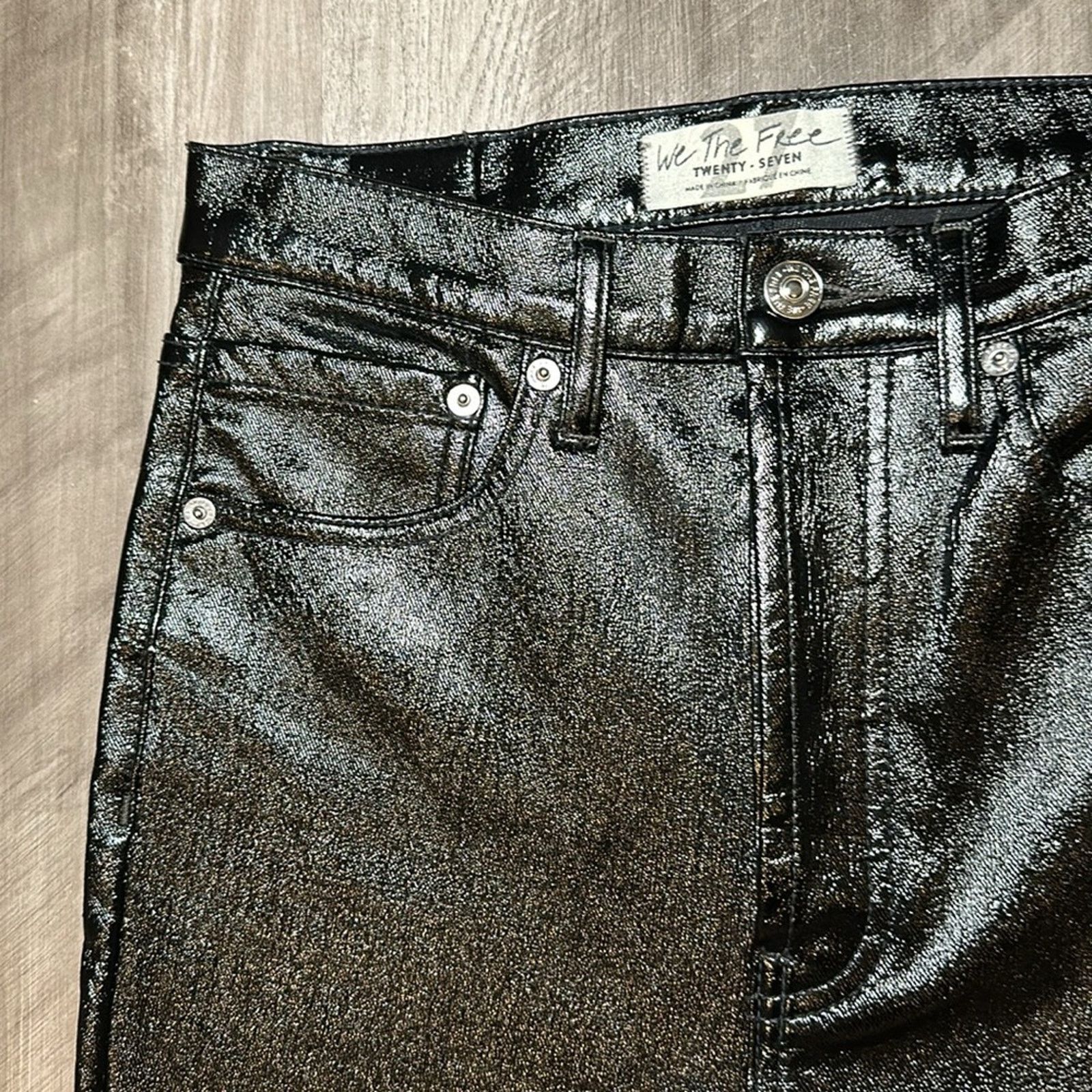 Free People We the Free Phoenix Coated Skinny Jean - 27 Size 27" / US 4 / IT 40 - 5 Thumbnail