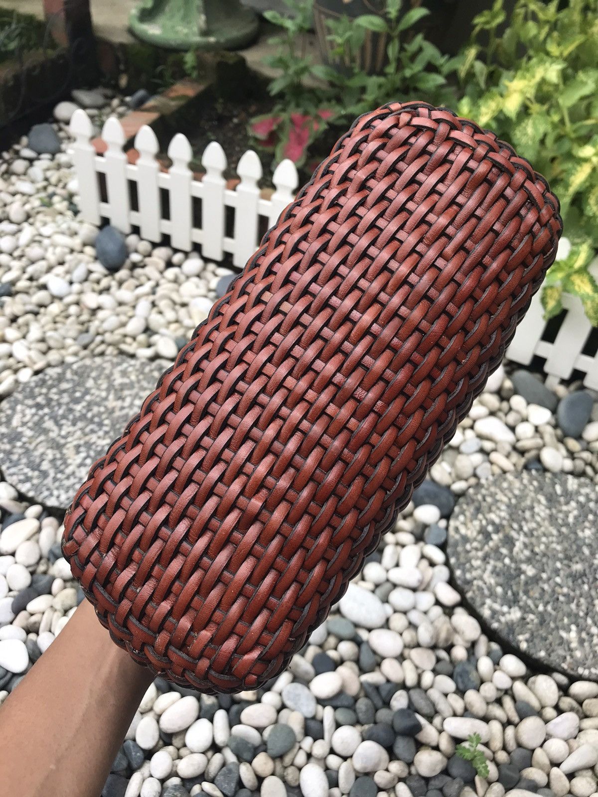 Genuine Leather × Handmade × Japanese Brand CUSTOM UNBRANDED HANDMADE BASKET WOVEN LEATHER STYLE HANDBAG Size ONE SIZE - 8 Thumbnail
