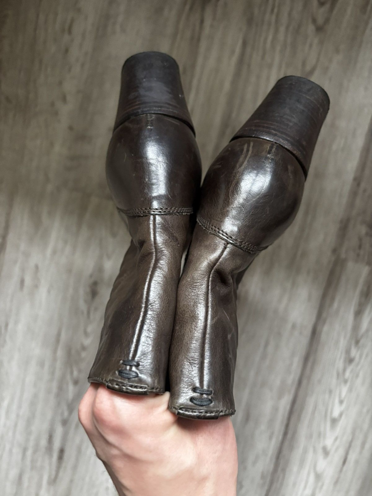 Pantanetti Pantanetti Leather Ankle Boots 37.5 Size US 7.5 / IT 37.5 - 9 Thumbnail