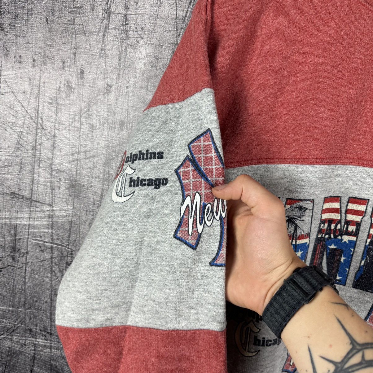New York Yankees Vintage 90s New York Yankees baseball sweatshirt retro NY Size US XL / EU 56 / 4 - 6 Thumbnail