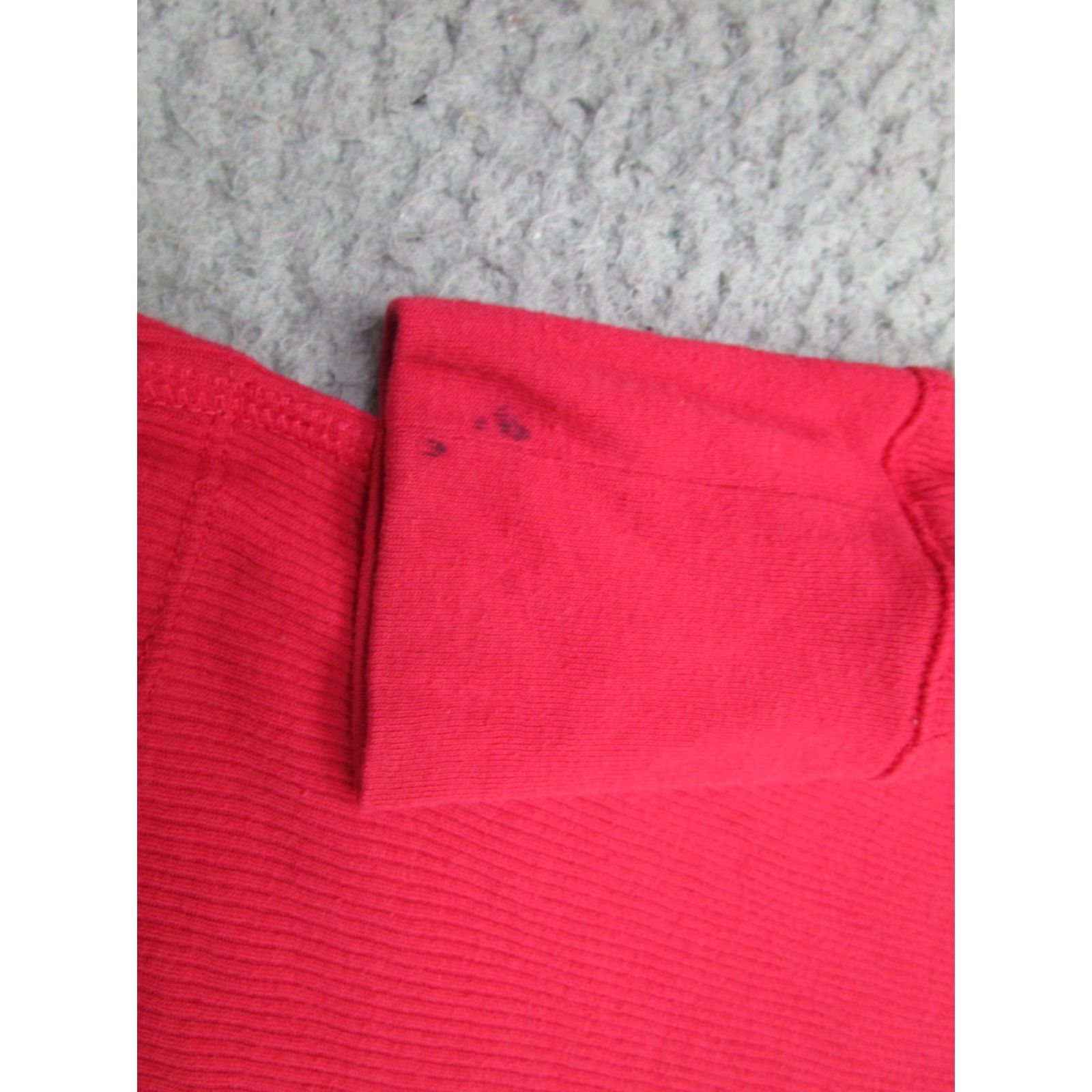 Victoria's Secret VINTAGE Victoria's Secret Womens XS red Bella Swan Henley Long Sleeve Shirt Layer Y2K Size XS / US 0-2 / IT 36-38 - 3 Thumbnail