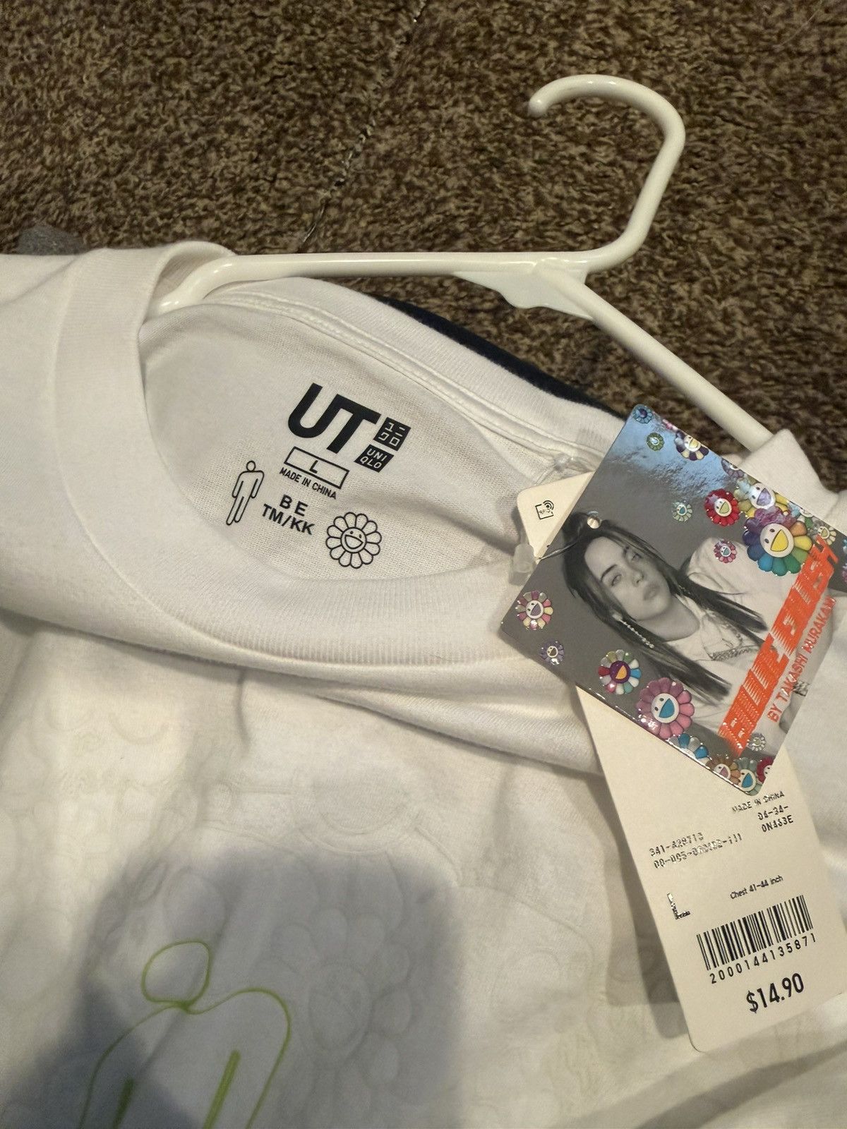 Billie Eilish × Takashi Murakami UNIQLO BILLIE EILISH TAKASHI MURAKAMI WHITE T-SHIRT Size US L / EU 52-54 / 3 - 3 Thumbnail