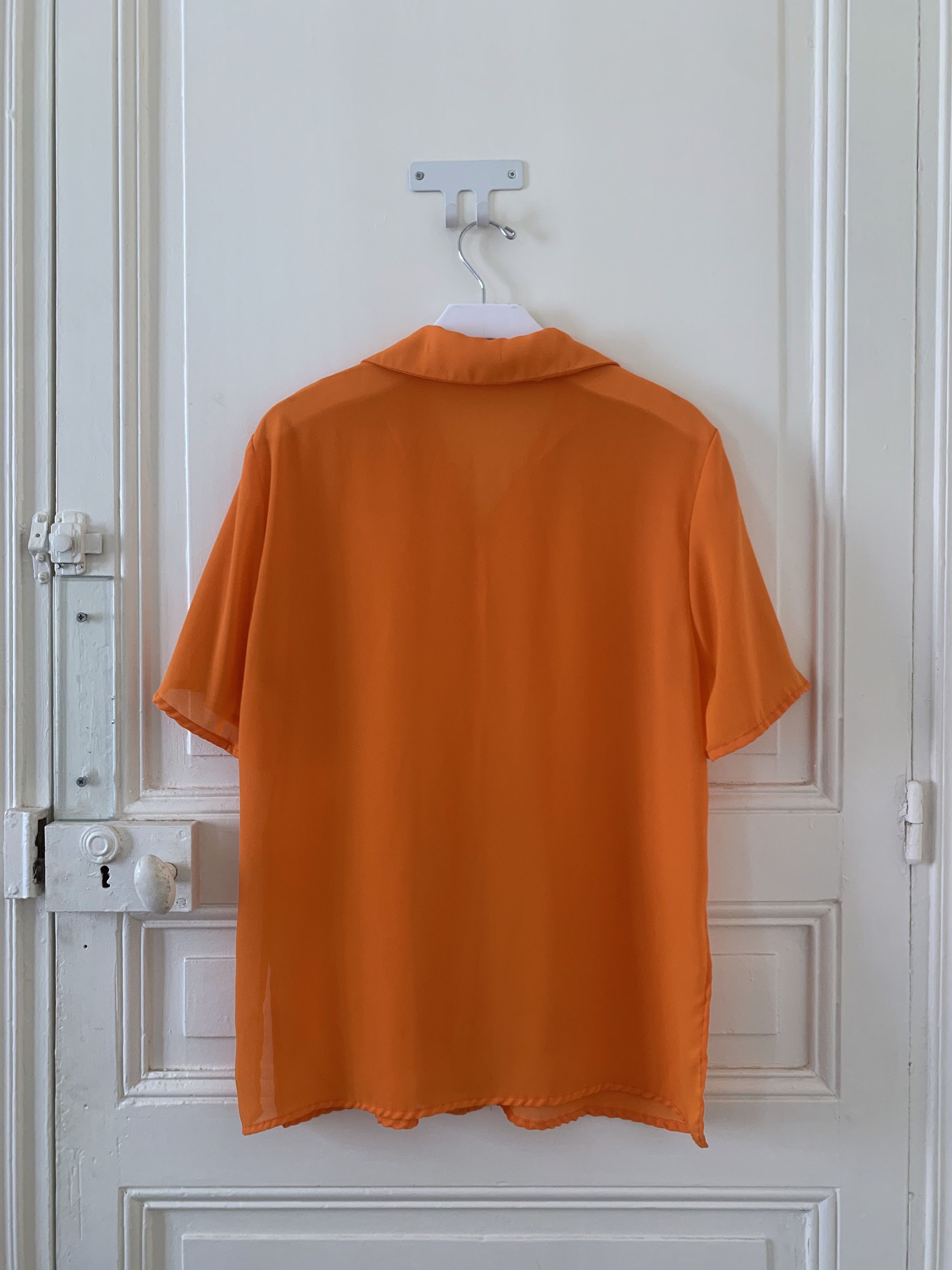 Vintage Orange Short-Sleeve Shirt Size S / US 4 / IT 40 - 2 Thumbnail