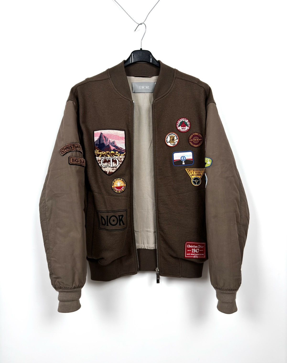 Dior Christian Dior Patch Wool Bomber Jacket Size US S / EU 44-46 / 1 - 4 Thumbnail