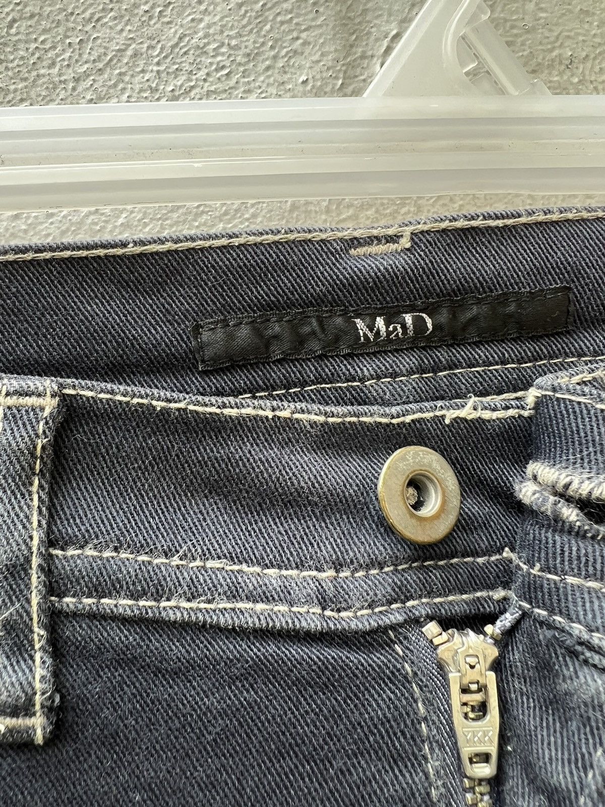 Vintage Moonage Devilment MAD Japan Dirty Mud Denim Stretch Jeans Size US 29 - 7 Thumbnail