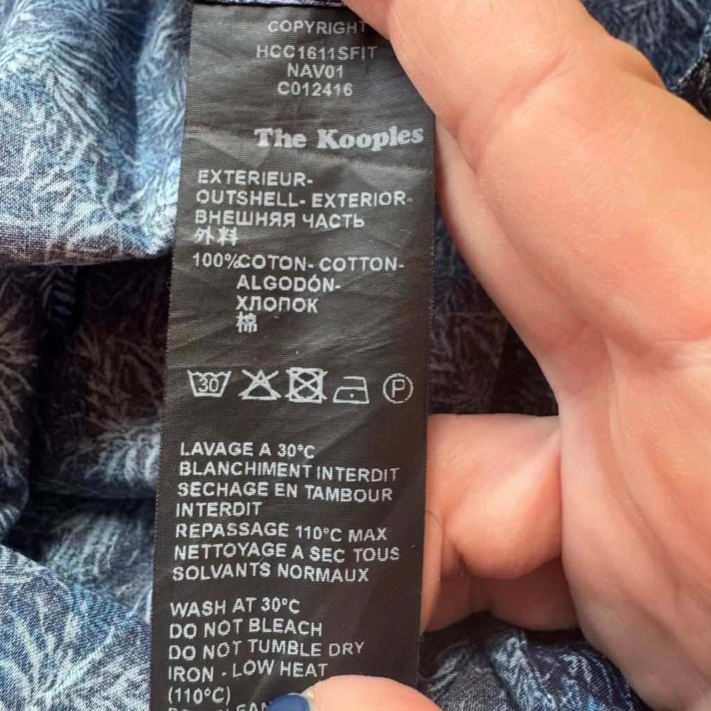 The Kooples The Kooples Sport Fitted Leaf Print Shirt – Size S Size US S / EU 44-46 / 1 - 5 Thumbnail