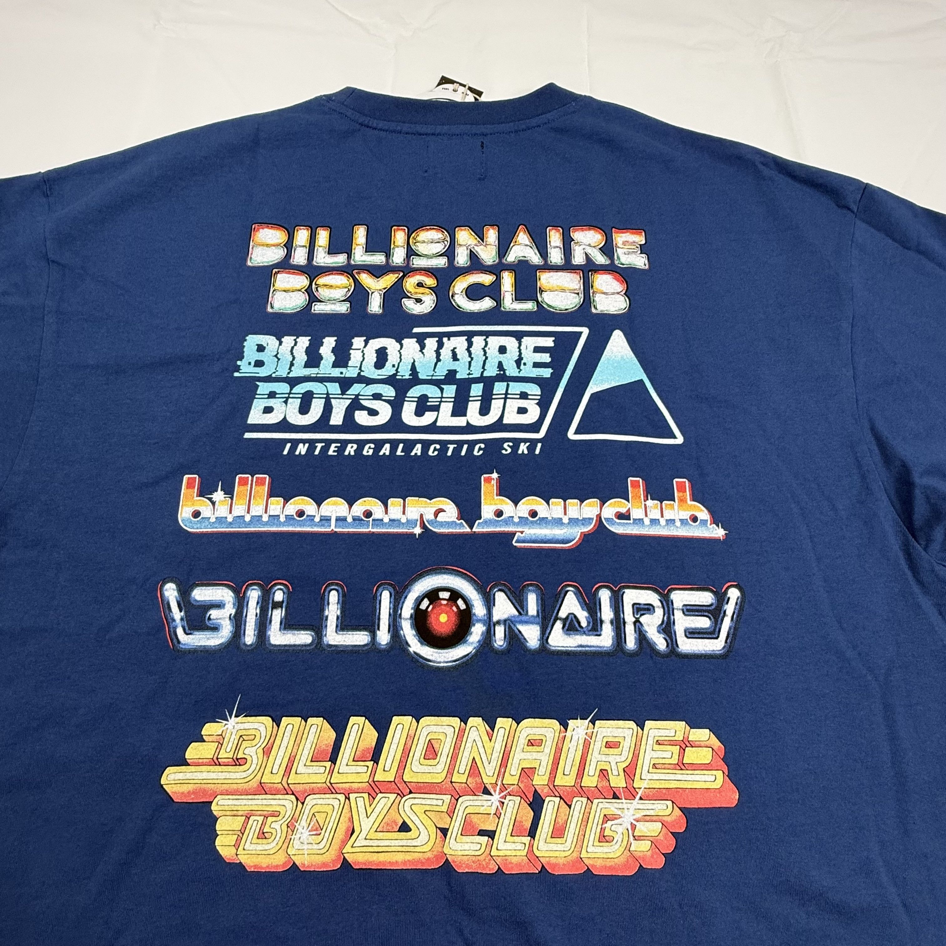 Billionaire Boys Club Billionaire Boys Club Blue Cropped Boxy Graphic T-Shirt XXL Size US XXL / EU 58 / 5 - 6 Thumbnail