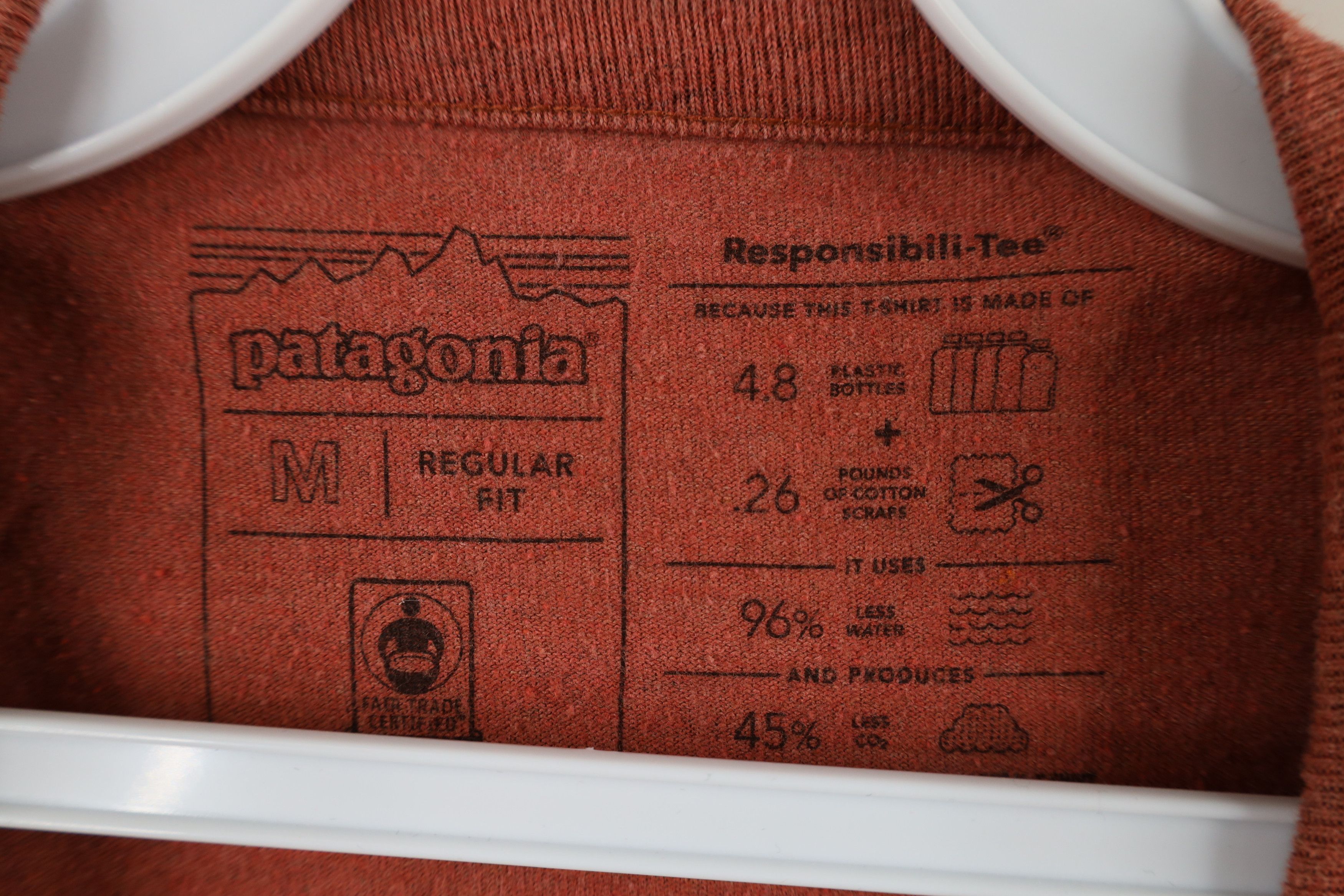 Patagonia × Vintage Patagonia Big Logo Long Sleeve T-Shirt Reddish Orange Size US M / EU 48-50 / 2 - 6 Thumbnail