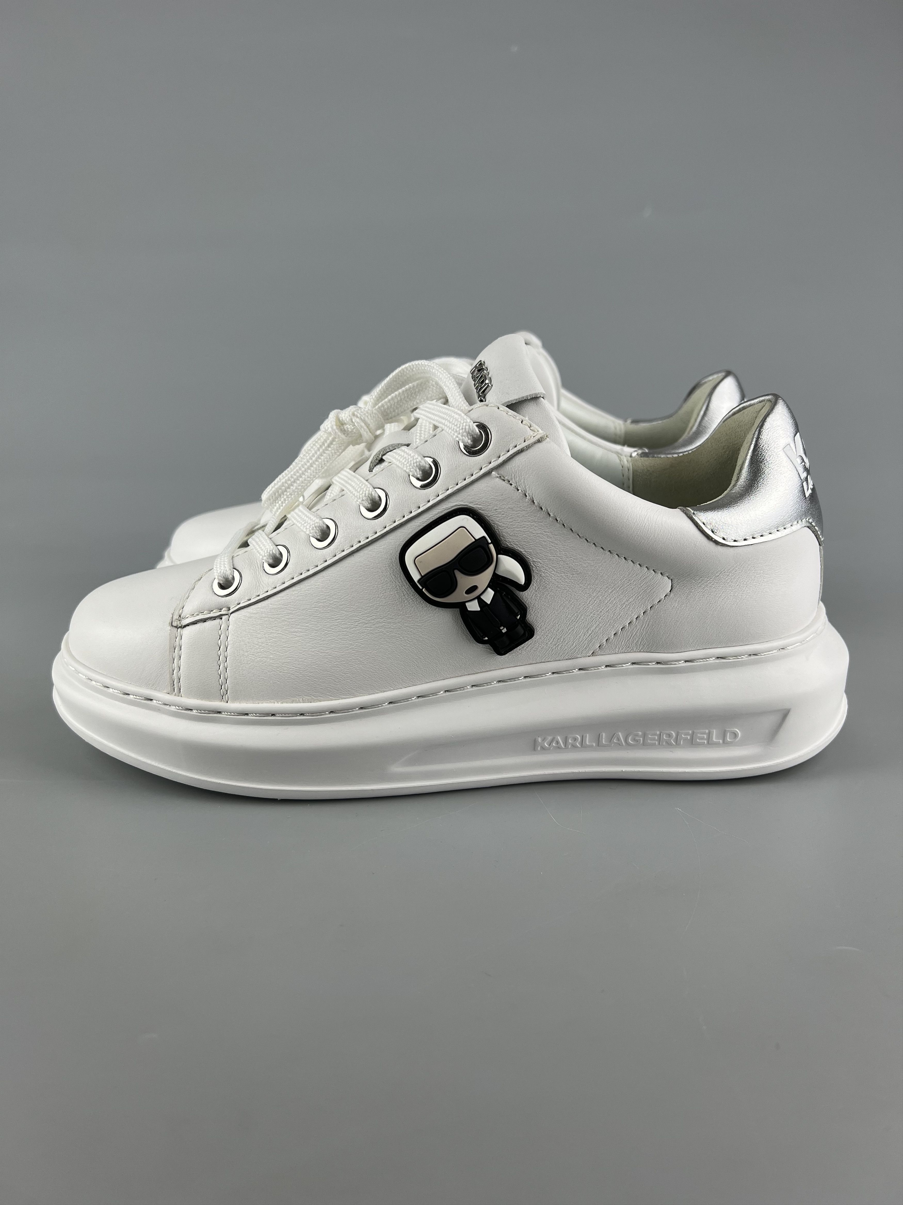 Karl Lagerfeld Karl Lagerfeld Karl Iconic 3D Logo Women's Leather Sneakers Size US 7 / IT 37 - 2 Thumbnail