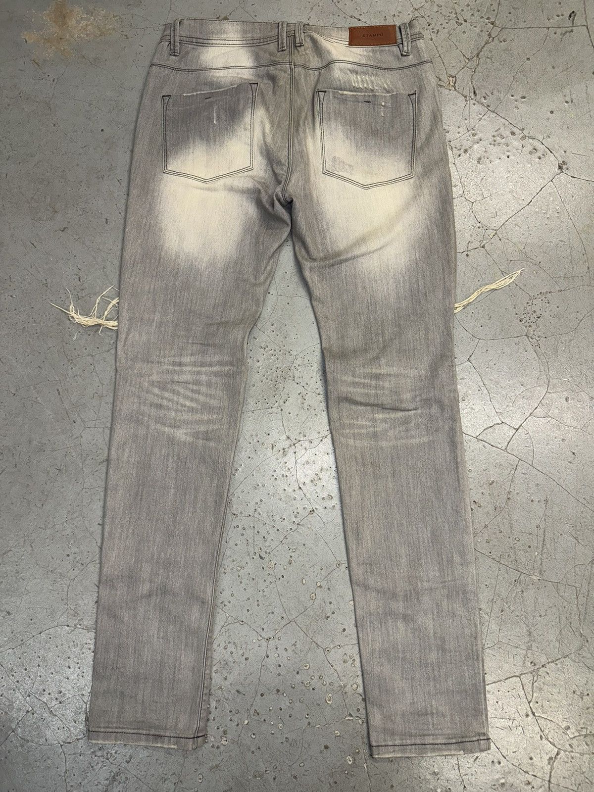 Stampd Stampd Distressed Grey Jeans Size US 34 / EU 50 - 2 Thumbnail