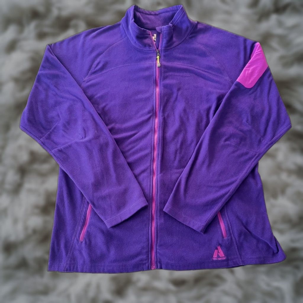 Eddie Bauer Eddie Bauer Jacket Womens XL Purple Full Zip Fleece Casual Travel Outdoor 25" Length Womens Size XL / US 12-14 / IT 48-50 - 1 Thumbnail