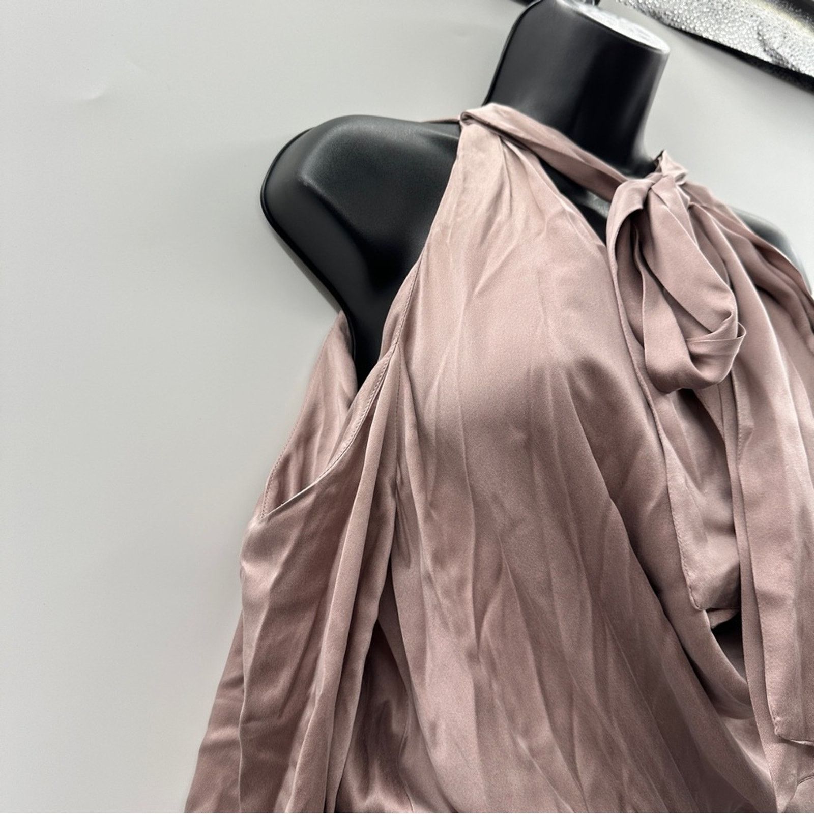 Zimmermann Zimmerman Silk Sueded Billow Cold Shoulder Tie Mini Dress 6 Size M / US 6-8 / IT 42-44 - 5 Thumbnail