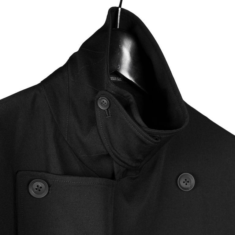 Yohji Yamamoto Yohji Yamamoto Pour Homme - Asymmetric Right Cape Coat Size US S / EU 44-46 / 1 - 18 Thumbnail