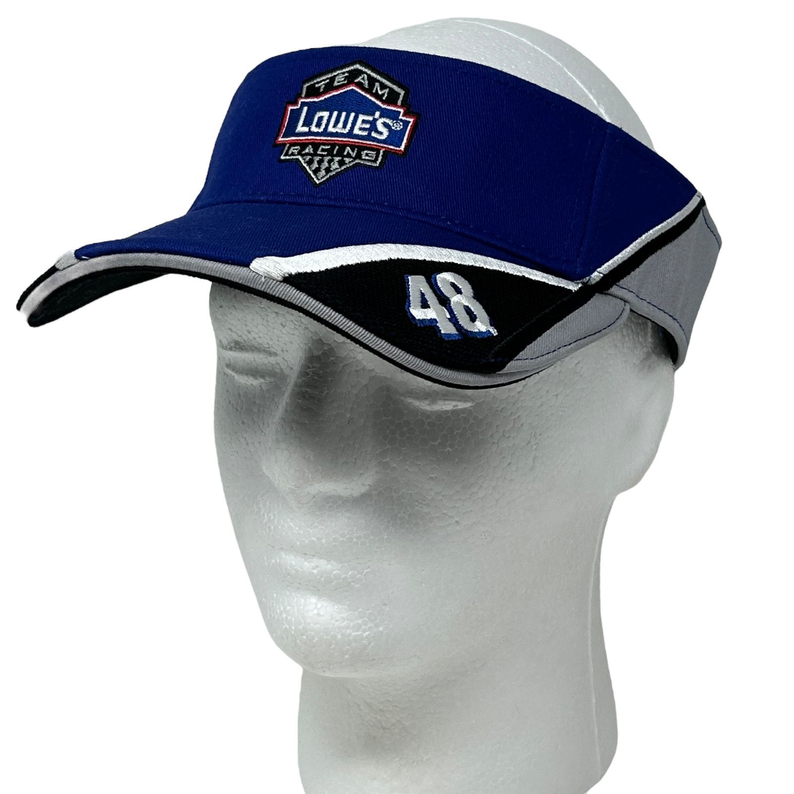 Chase Authentics NASCAR Jimmie Johnson Visor Hat Team Lowes Racing Blue Size ONE SIZE - 11 Thumbnail
