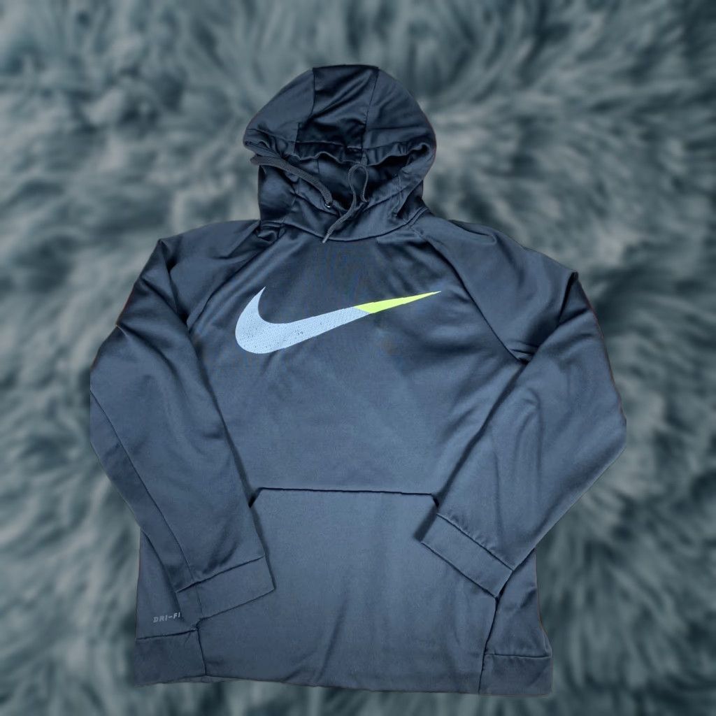 Nike Nike Hoodie Mens Sz L Black Dri Fit Mock Neck Sweatshirt Size US L / EU 52-54 / 3 - 1 Thumbnail