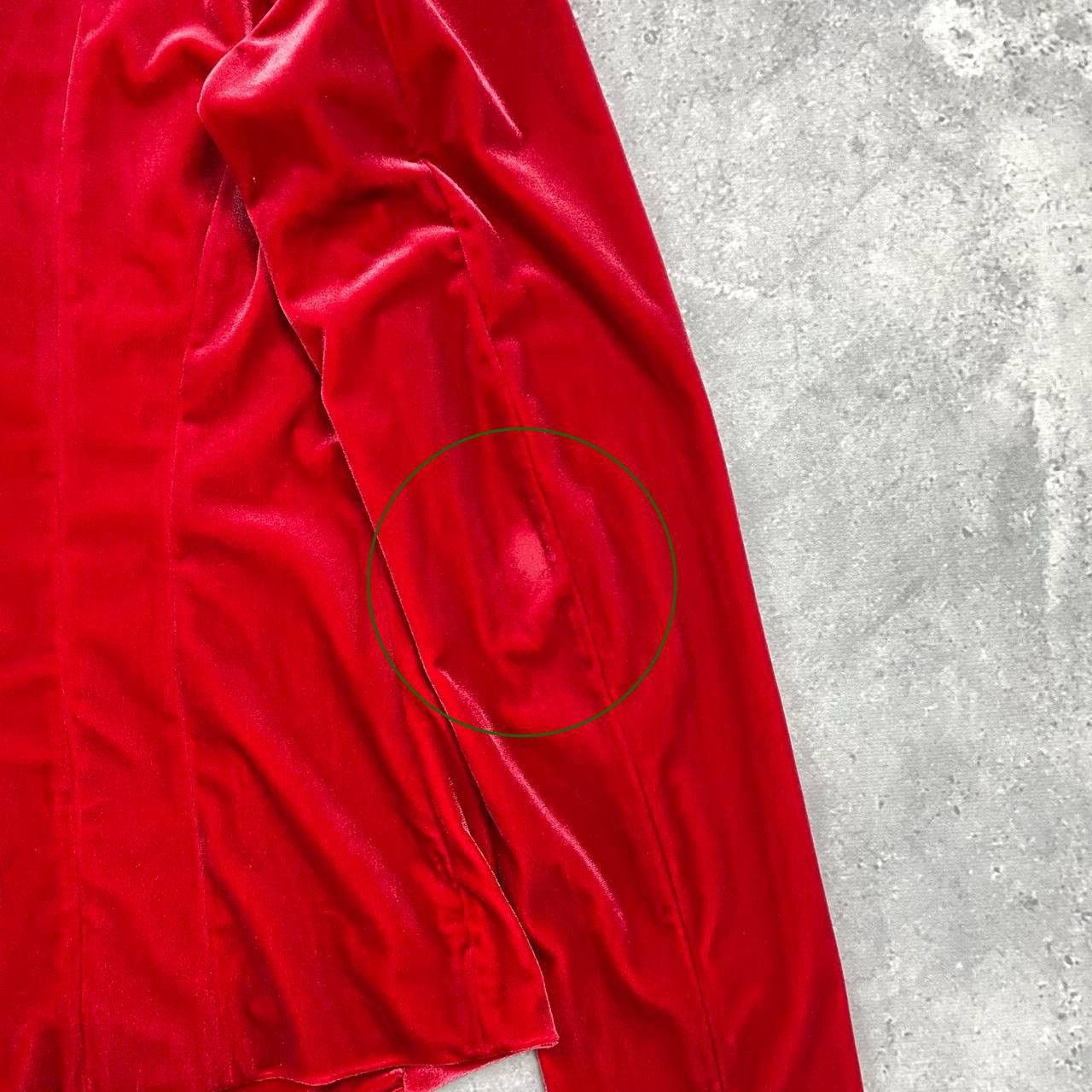 Emporio Armani Emporio Armani Two Button Velour Blazer Women’s Red Size 46 Size L / US 10 / IT 46 - 25 Thumbnail