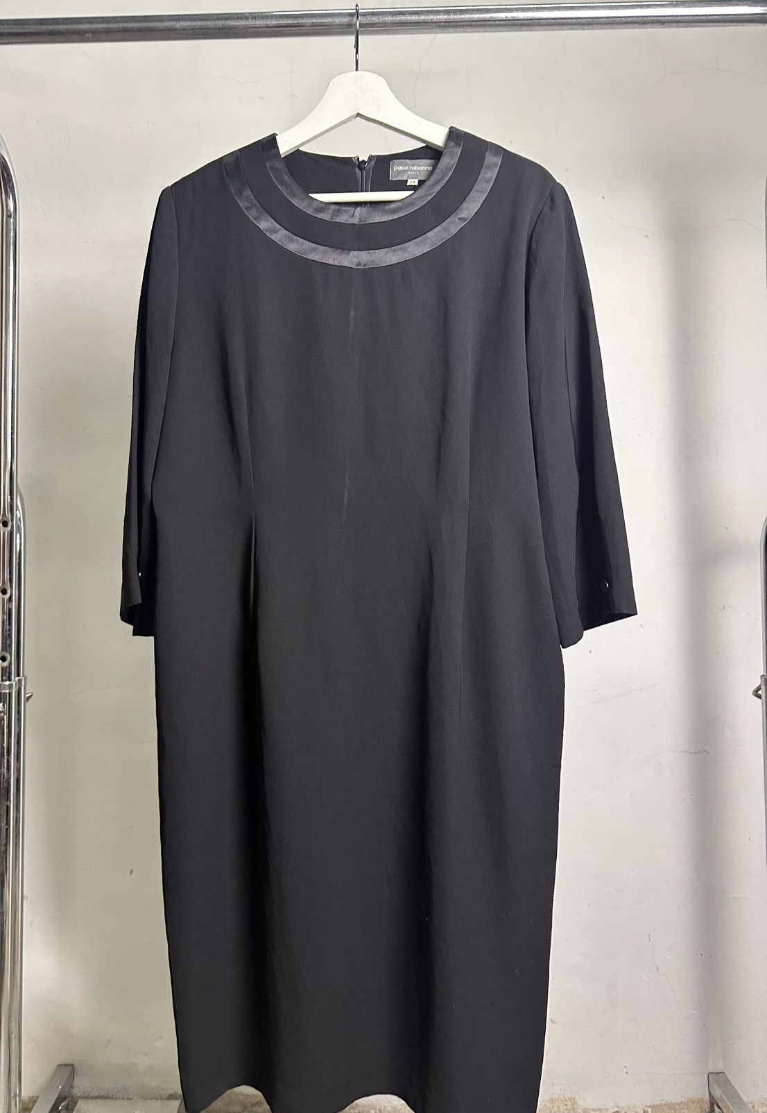 Paco Rabanne Paco Rabbane Satin Metalic Tipped Long Dress Size L / US 10 / IT 46 - 1 Thumbnail