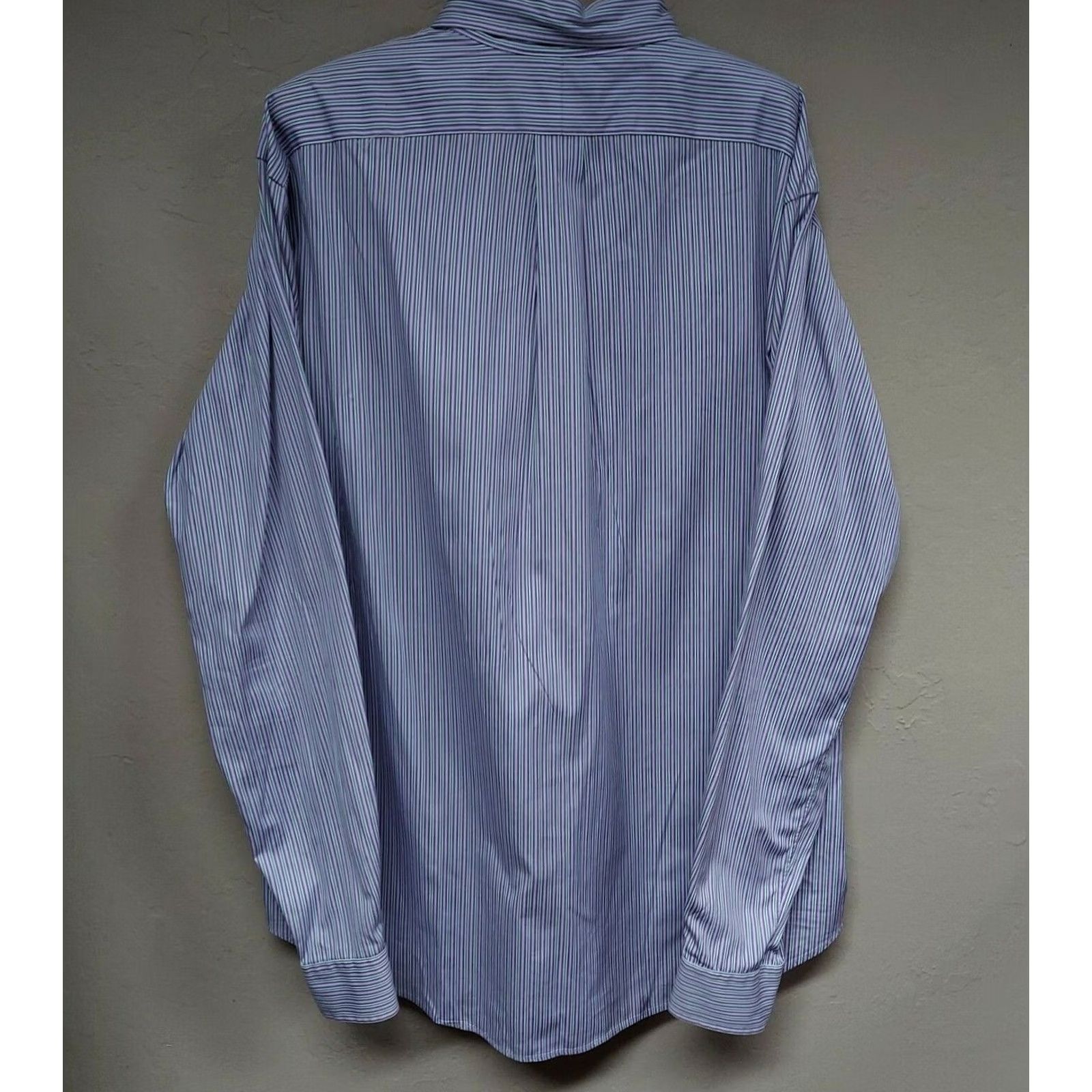 Ralph Lauren Ralph Lauren Mens Classic Fit Button-Down Dress Shirt Size 16 34/35 Striped Purple Size 42R - 2 Thumbnail