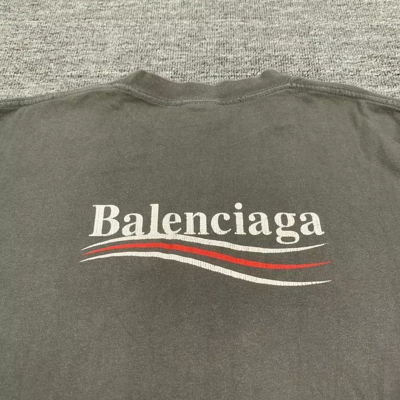 Balenciaga Balenciaga Grey wash damage done old coke short sleeves Size US S / EU 44-46 / 1 - 4 Thumbnail