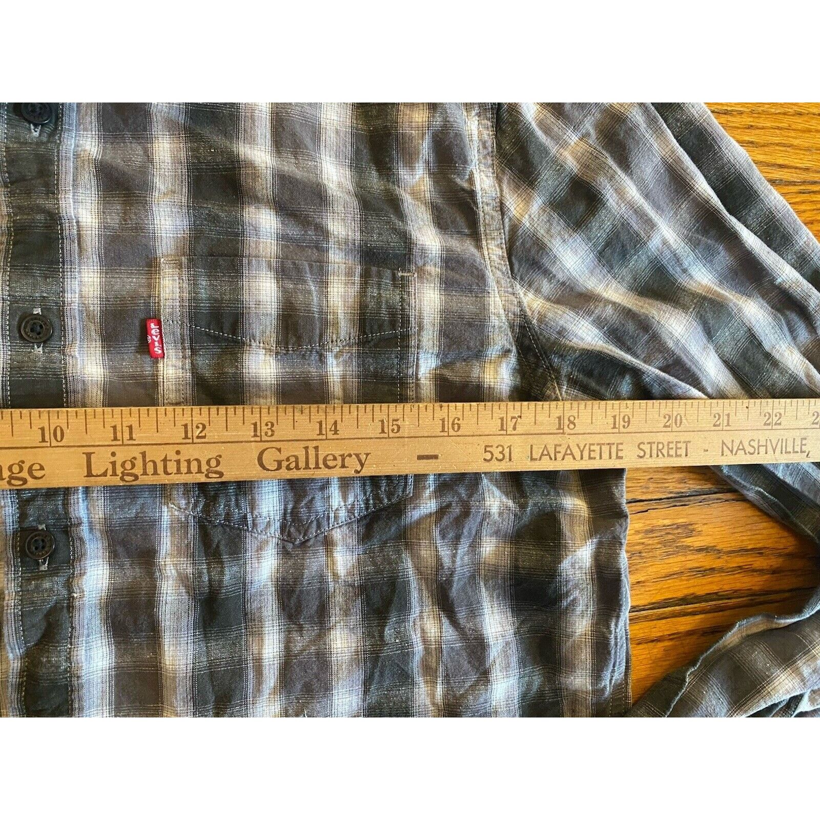 Levi's Levi's Flannel Cotton Button Up Shirt Mens M Standard Fit Size US M / EU 48-50 / 2 - 6 Thumbnail