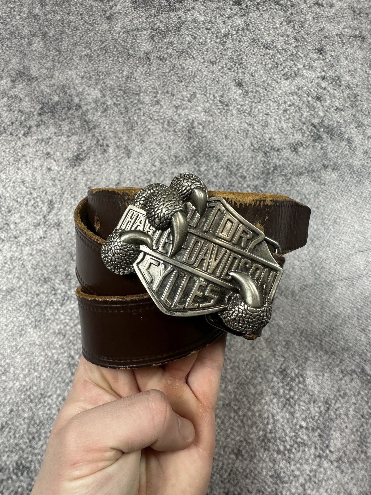 Harley Davidson Vintage Harley Davidson Logo Belts leather Streetwear USA Size ONE SIZE - 1 Thumbnail