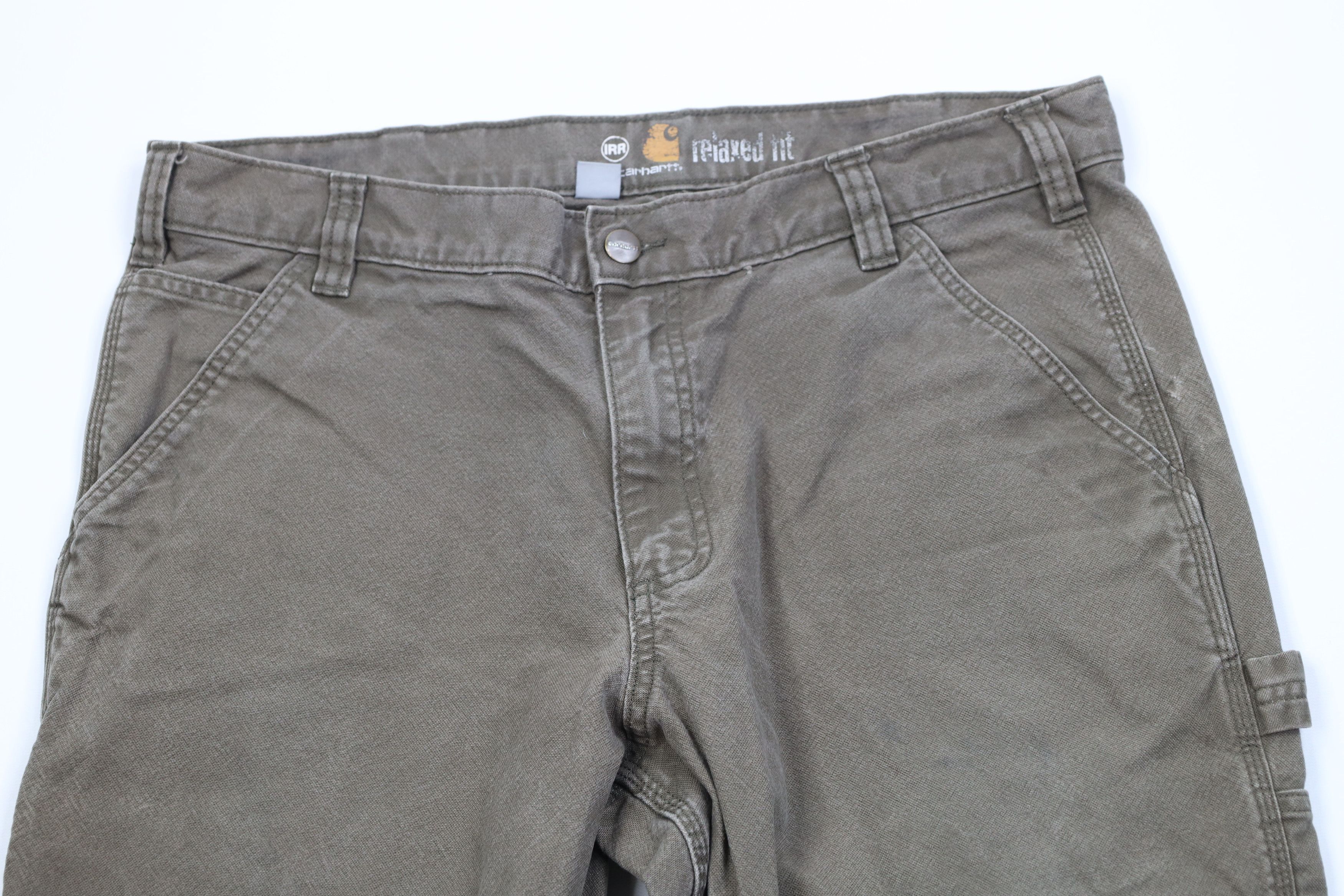 Carhartt Vintage Y2K Carhartt Canvas Relaxed Wide Leg Dungaree Pants Size US 36 / EU 52 - 2 Thumbnail