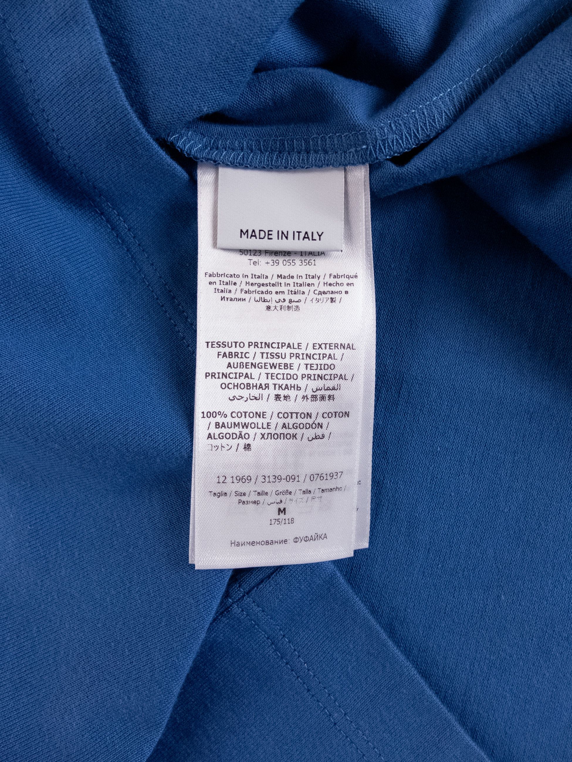Salvatore Ferragamo SALVATORE FERRAGAMO blue navy colorblock t-shirt Medium Size US M / EU 48-50 / 2 - 8 Thumbnail